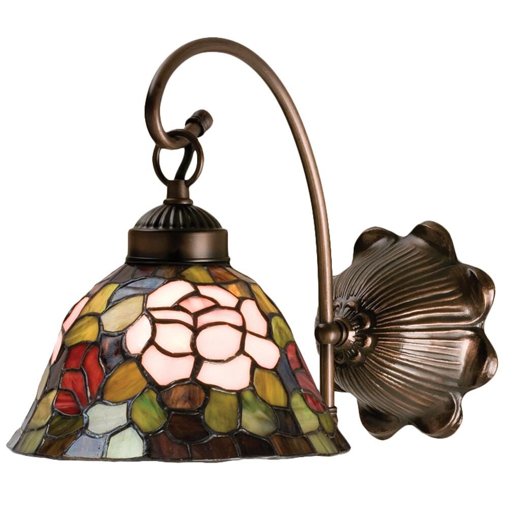 Tiffany Rosebush 13 Inch Wall Sconce by Meyda Lighting