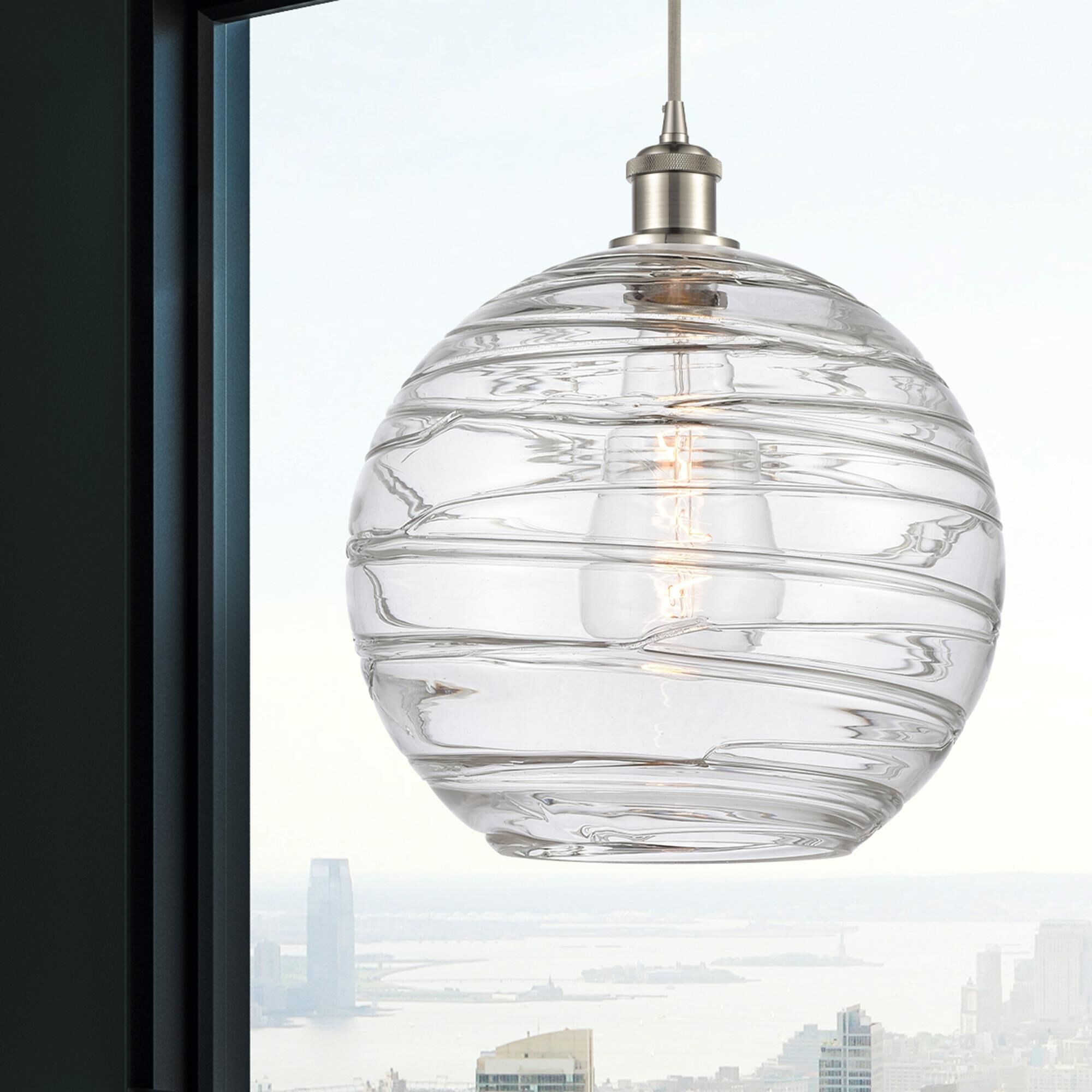 Bruno Marashlian Athens Deco Swirl 12 Inch Mini Pendant by Innovations Lighting