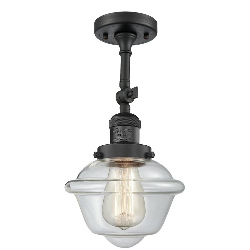 Bruno Marashlian Small Oxford 7 Inch 1 Light Semi Flush Mount by Innovations Lighting