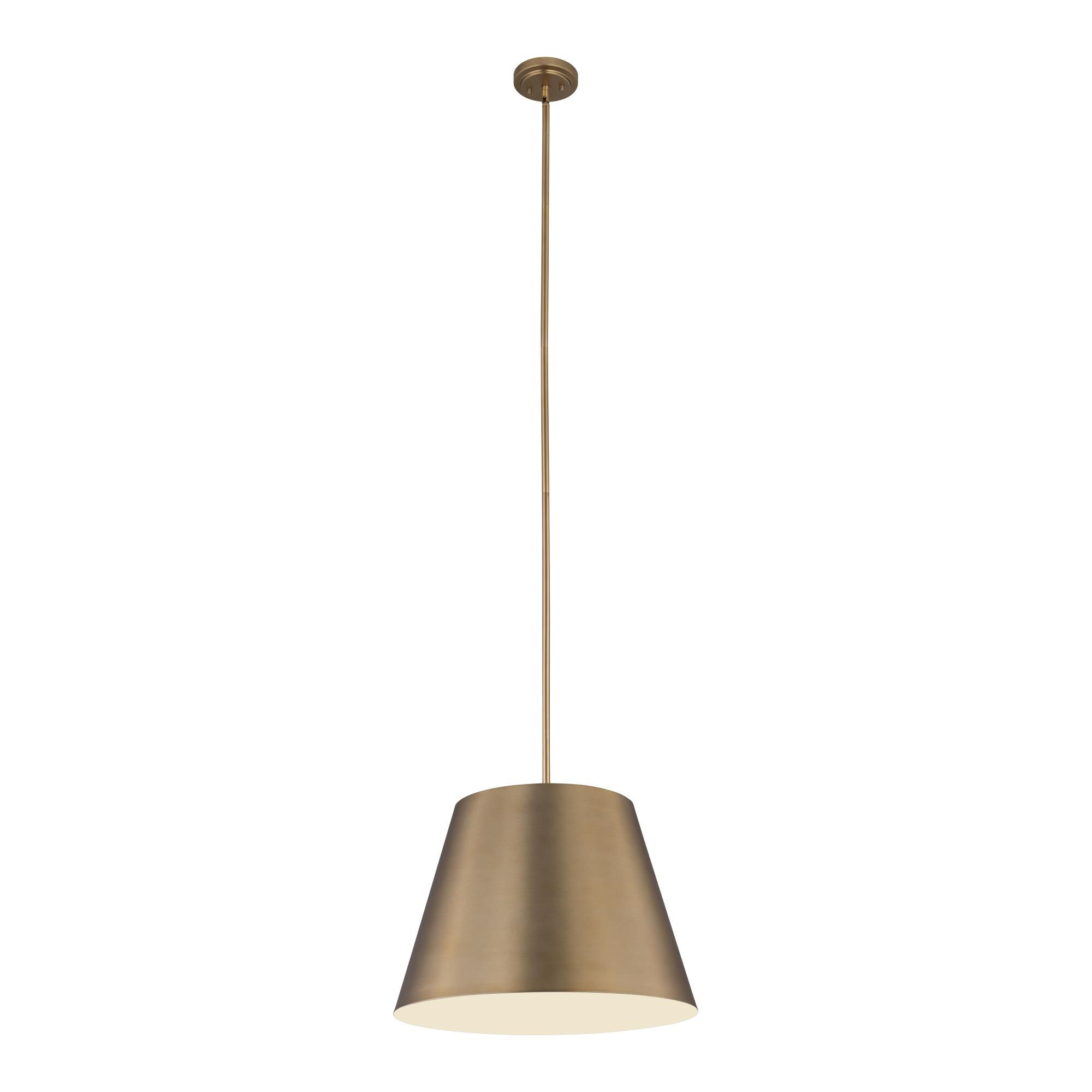 Shown in Modern Gold finish and Modern Gold glass and Modern Gold shade