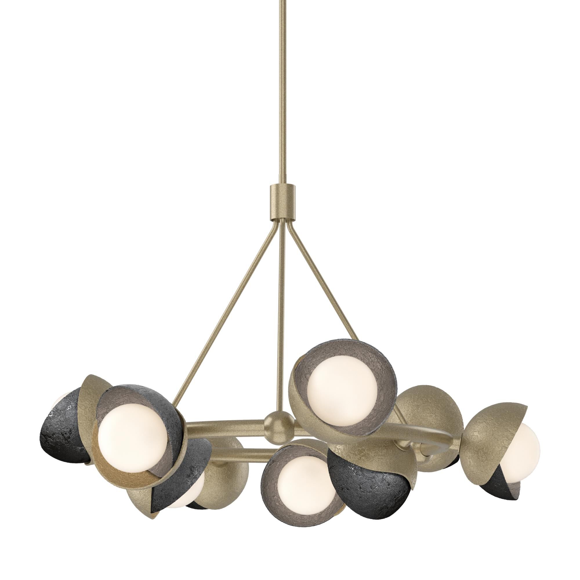 Shown in Soft Gold finish and Opal glass and Opal Glass shade