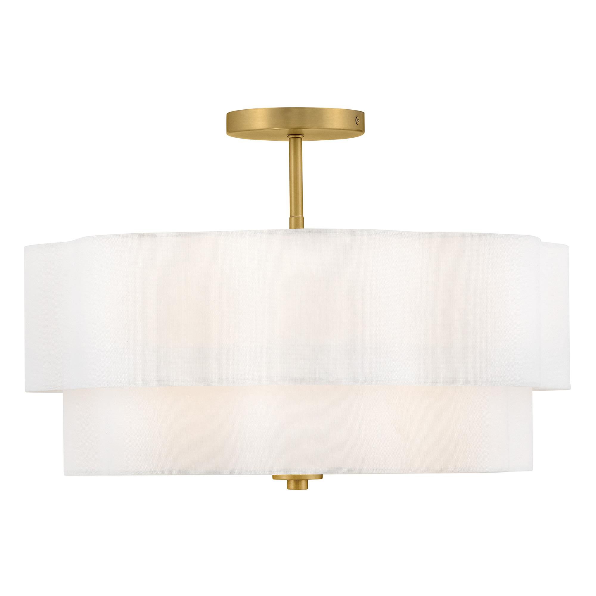 Gwen 20 Inch 4 Light Semi Flush Mount,
