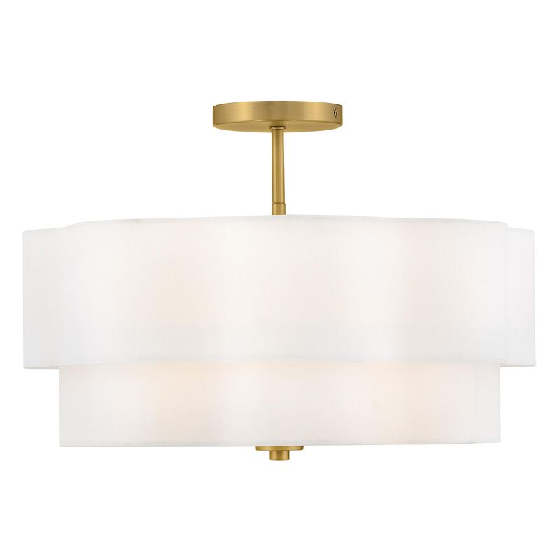 Gwen 20 Inch 4 Light Semi Flush Mount by Hinkley