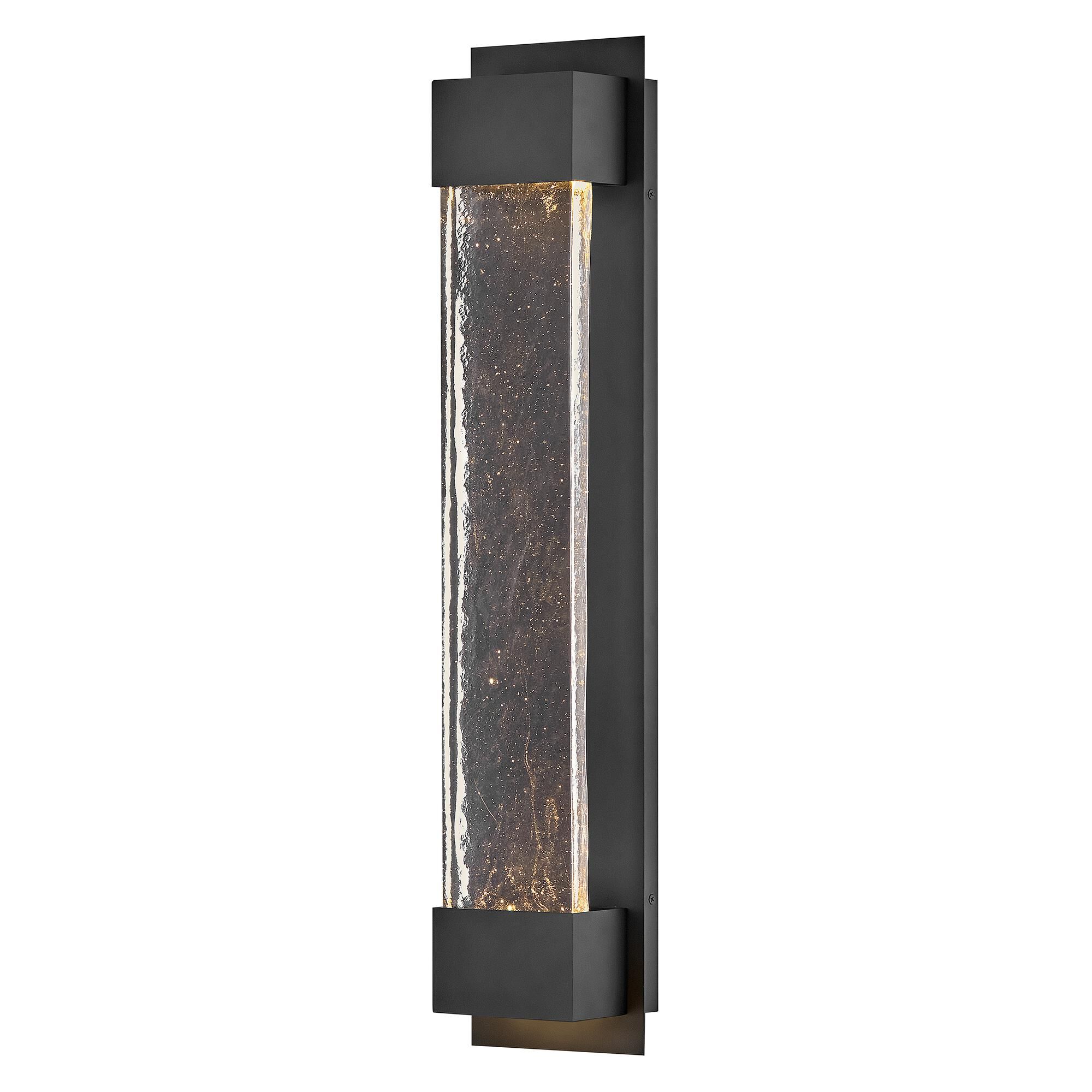 Shown in Black finish and Clear glass