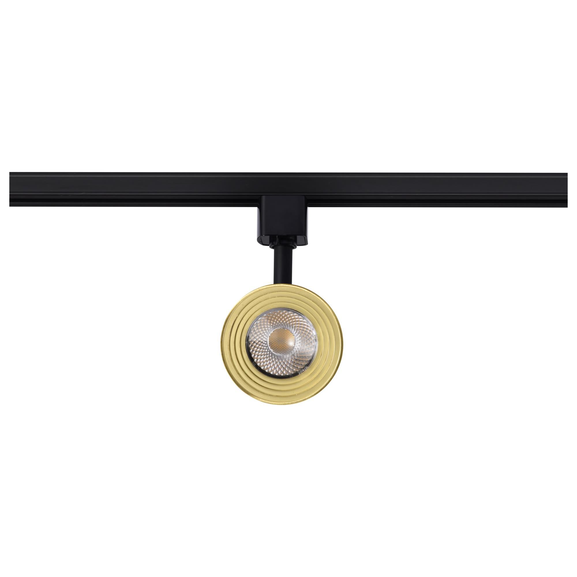 Shown in Matte Black and Brushed Brass finish