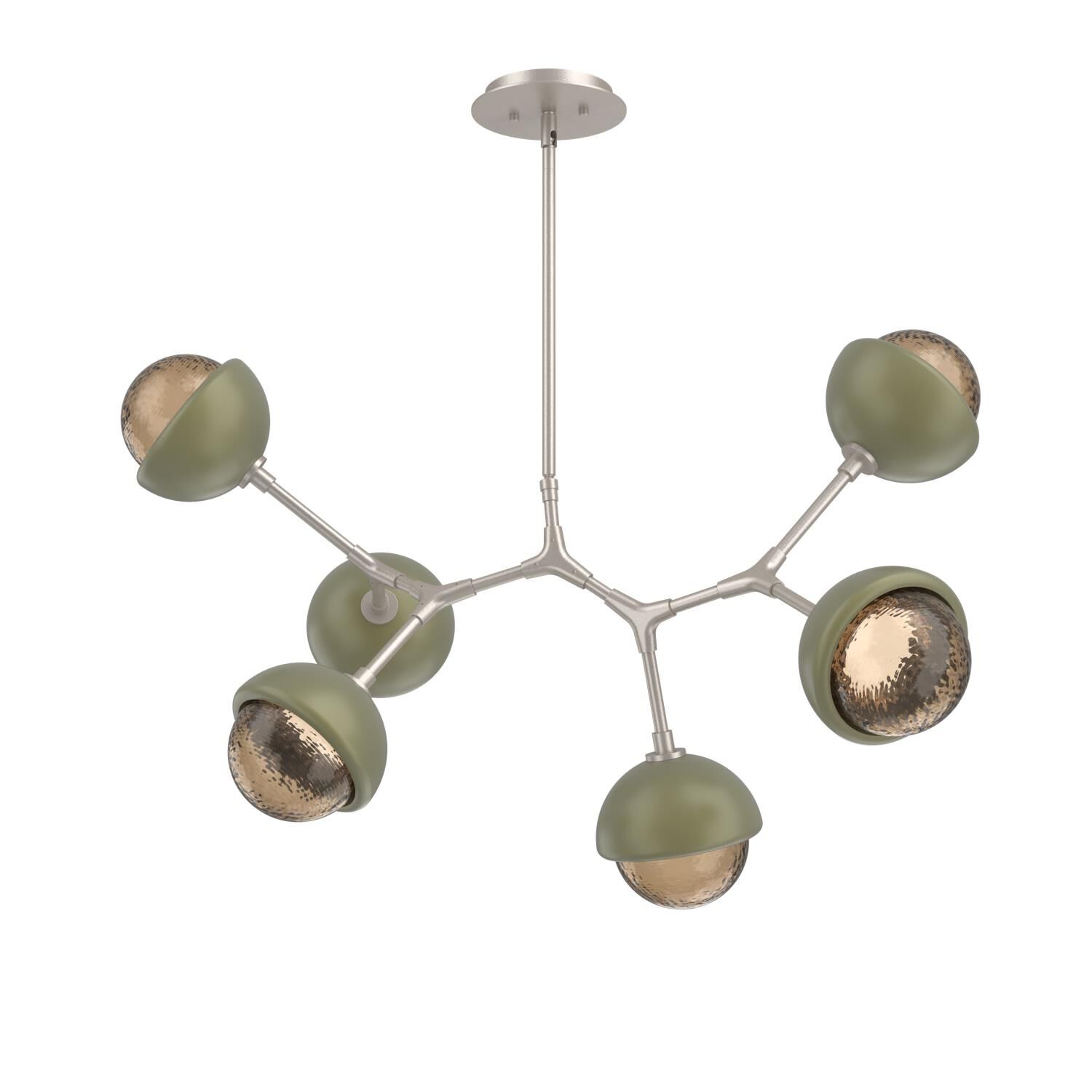 Levi Wilson Cabochon 31 Inch Linear Suspension Light by Hammerton Studio