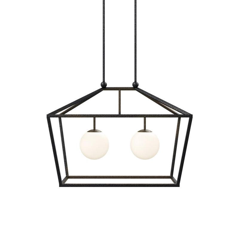 Denison 36 Inch Outdoor Hanging Lantern by Currey and Company