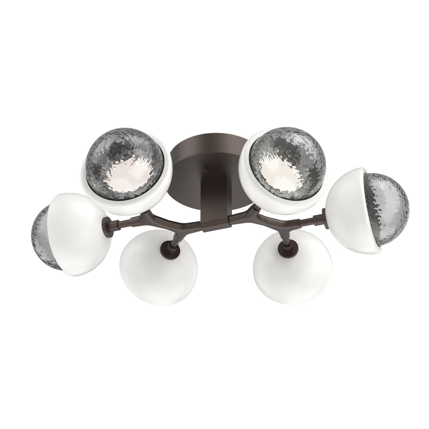 Shown in Flat Bronze finish and Smoke glass and Salt White accent