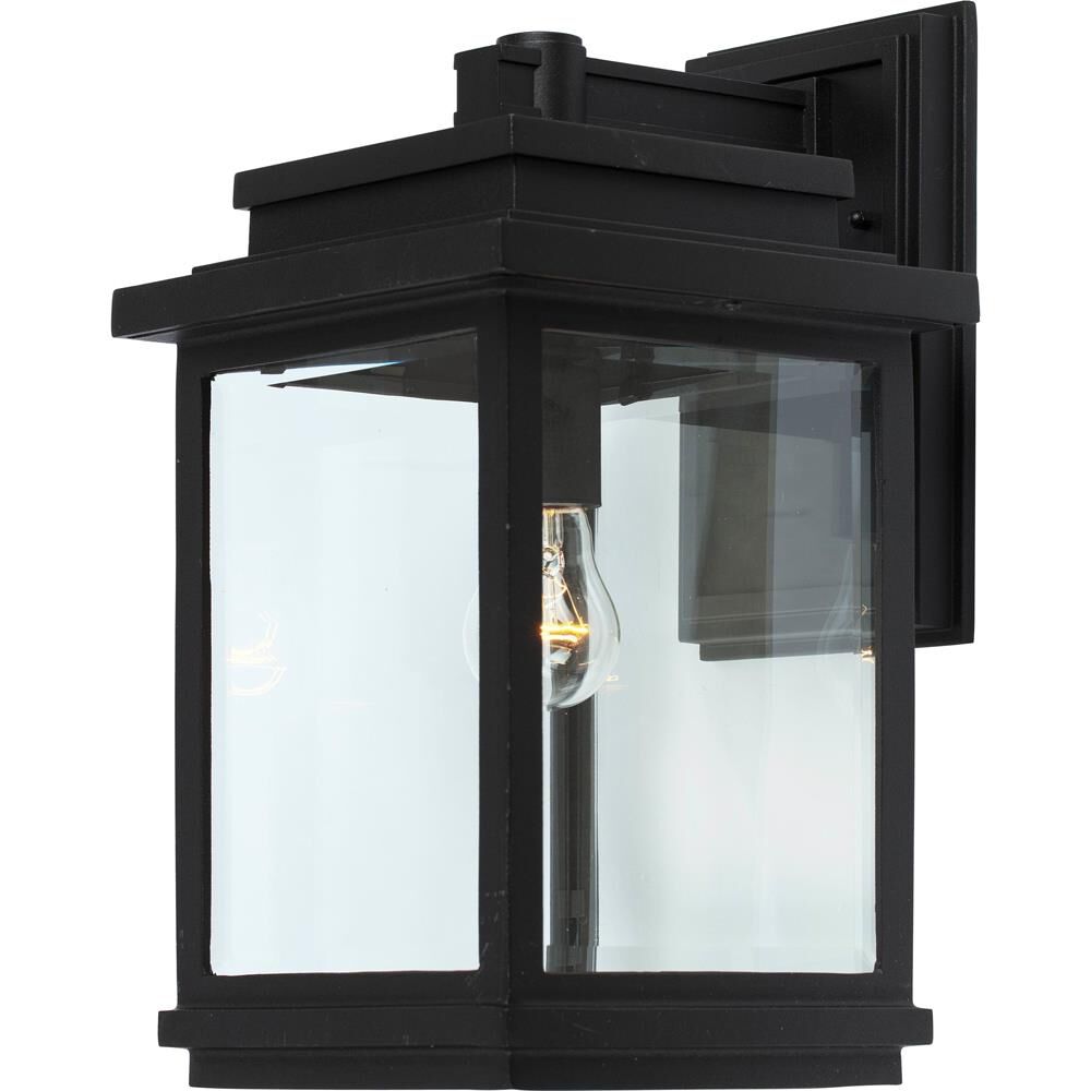 Shown in Black finish and Clear glass