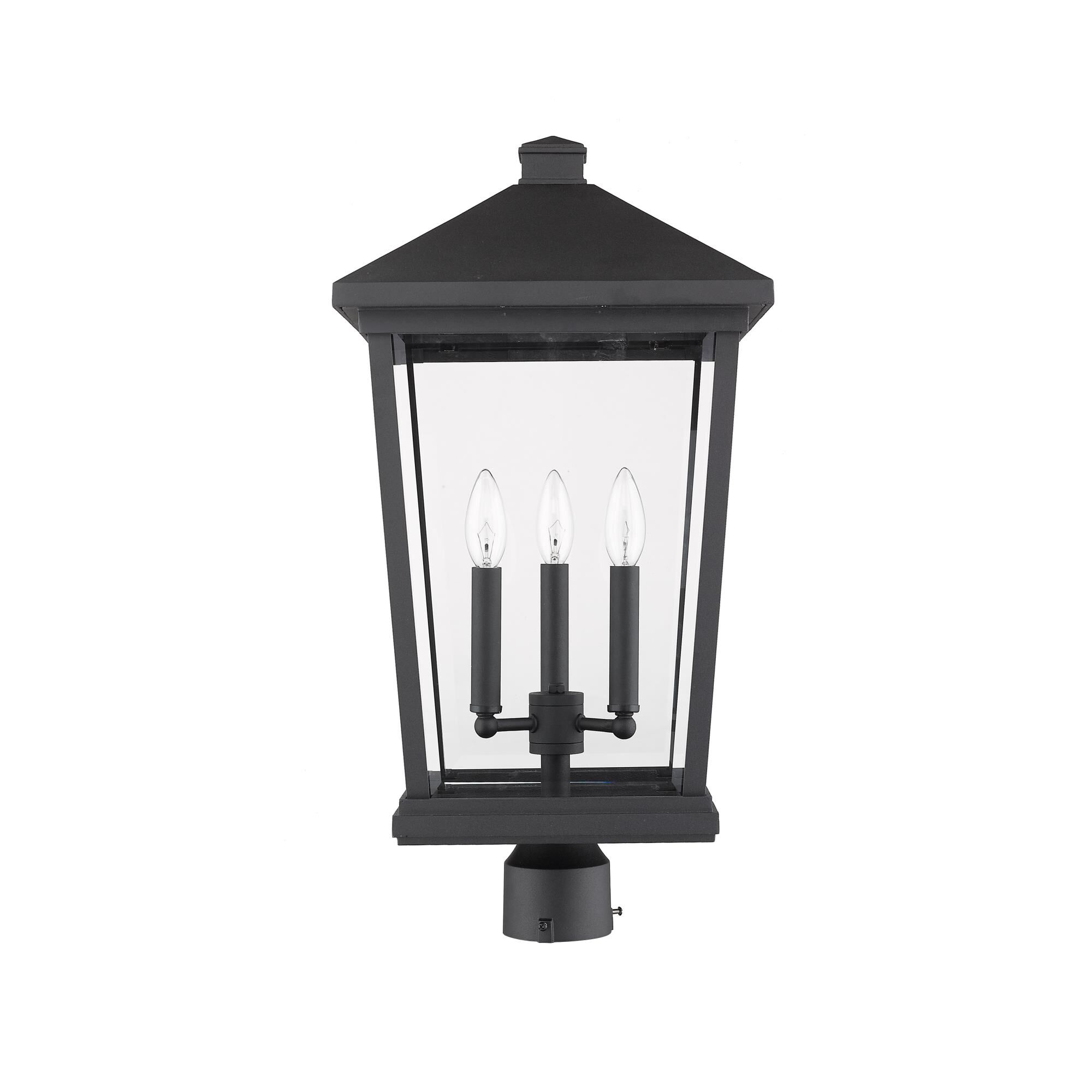 Beacon 23 Inch Tall 3 Light Outdoor Post Lamp by Z-Lite