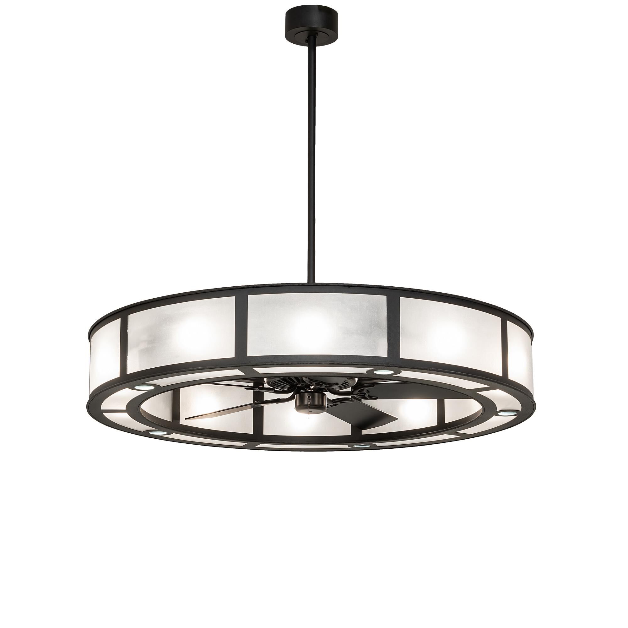 Smythe Craftsman 56 Inch Chandelier Ceiling Fan by Meyda Lighting