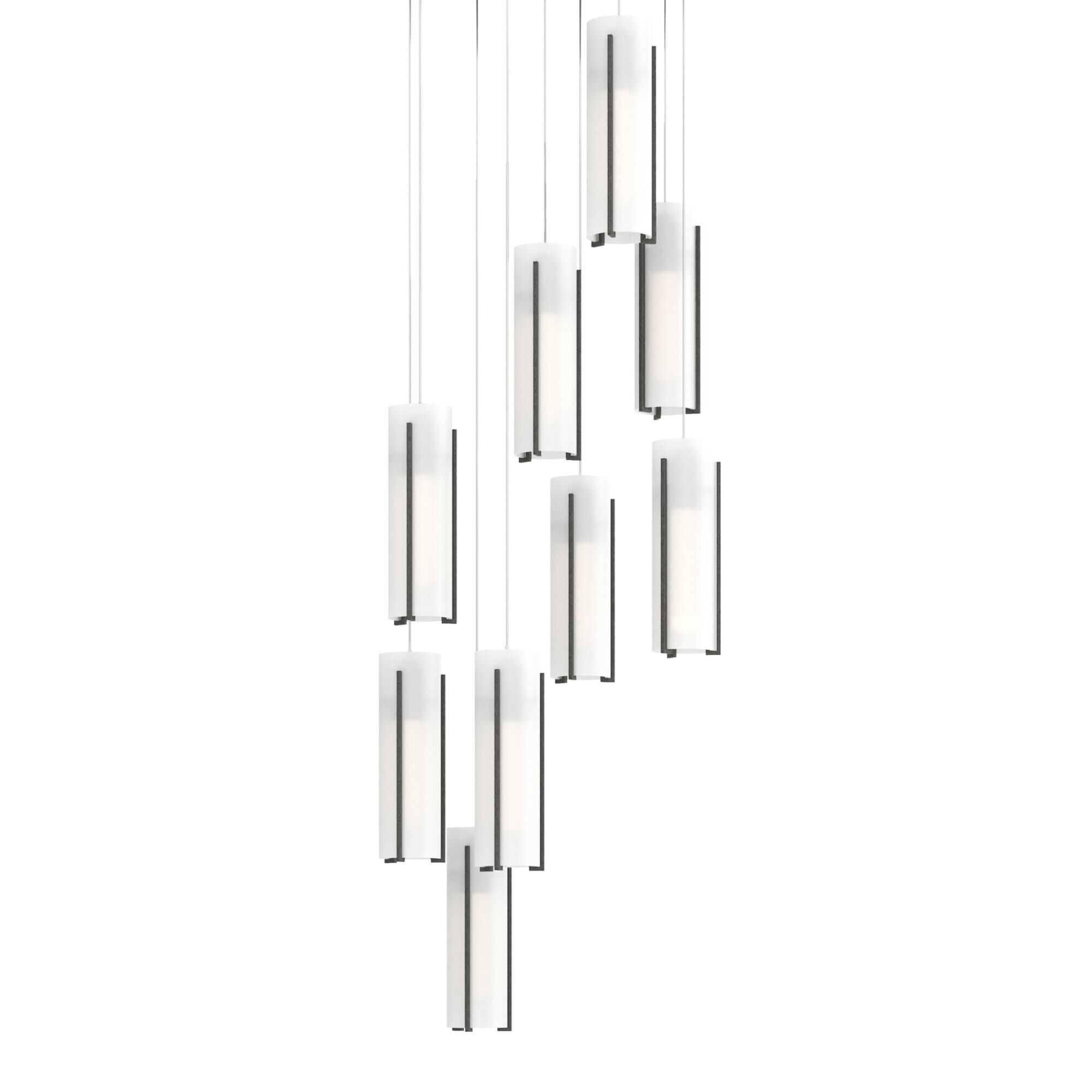 Exos Glass 21 Inch Multi Light Pendant by Hubbardton Forge