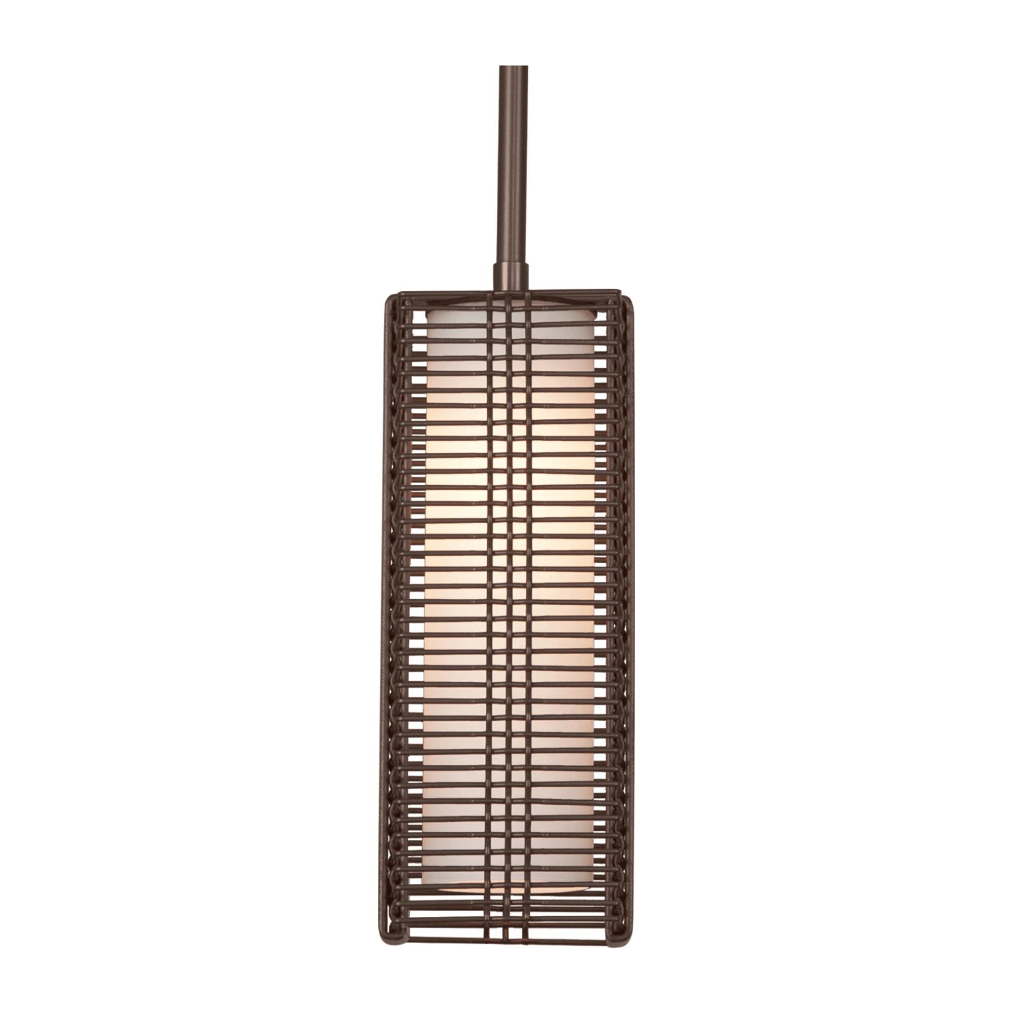 Shown in Flat Bronze finish and Frosted glass