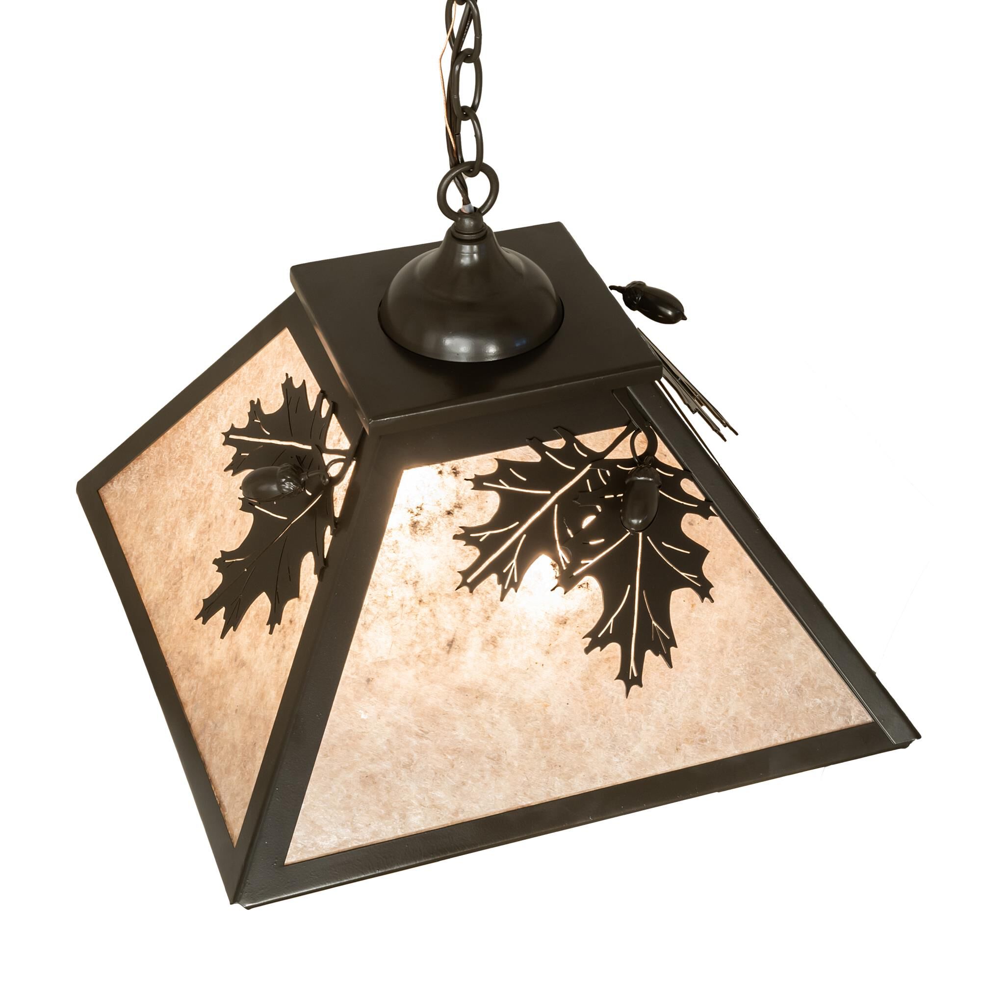 Oak Leaf and Acorn 22 Inch Large Pendant by Meyda Lighting