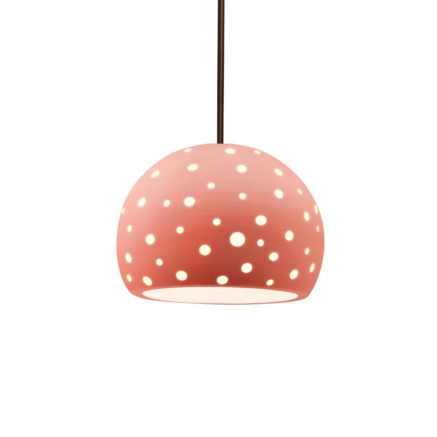 Shown in Dark Bronze finish and Gloss Blush shade