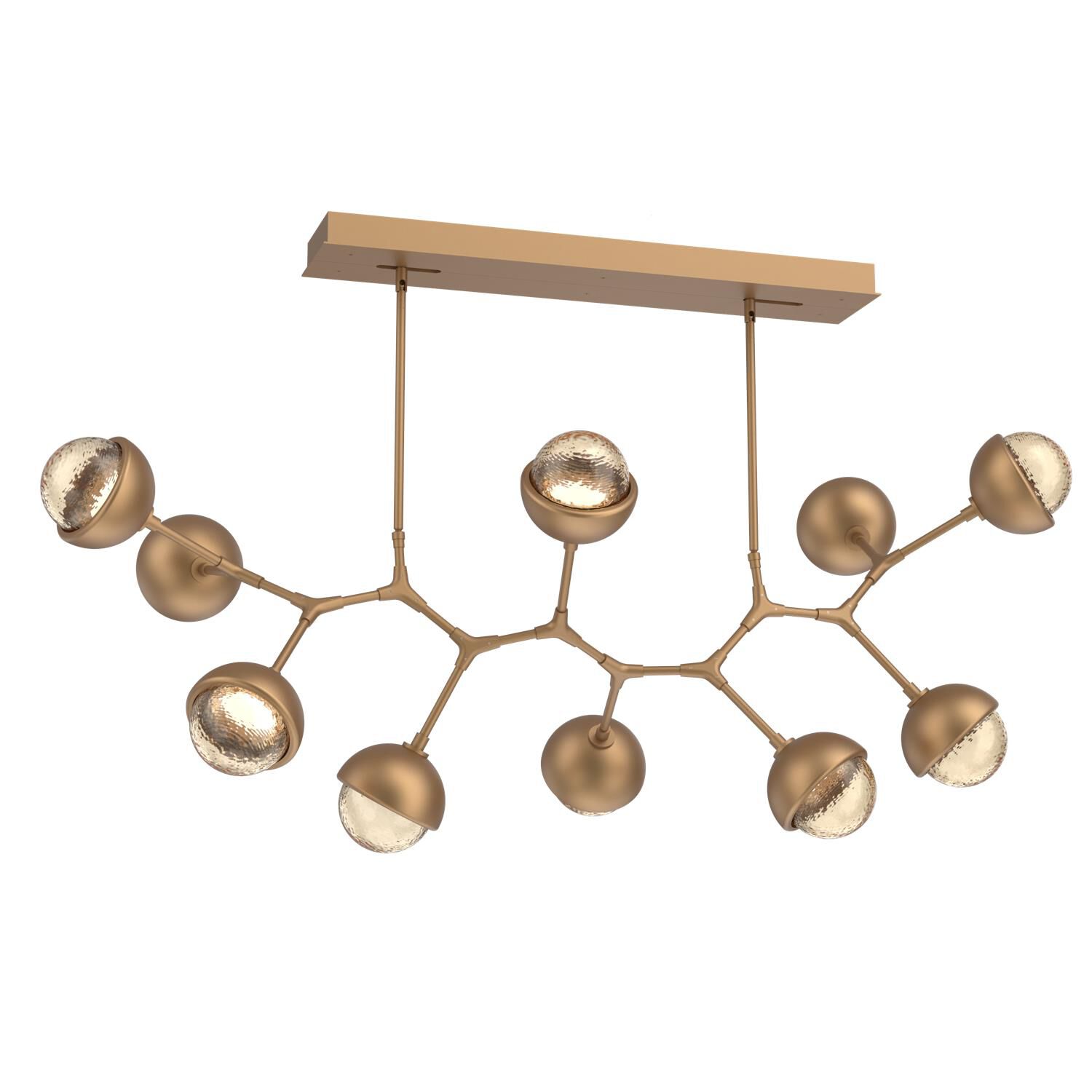 Levi Wilson Cabochon 56 Inch Linear Suspension Light by Hammerton Studio