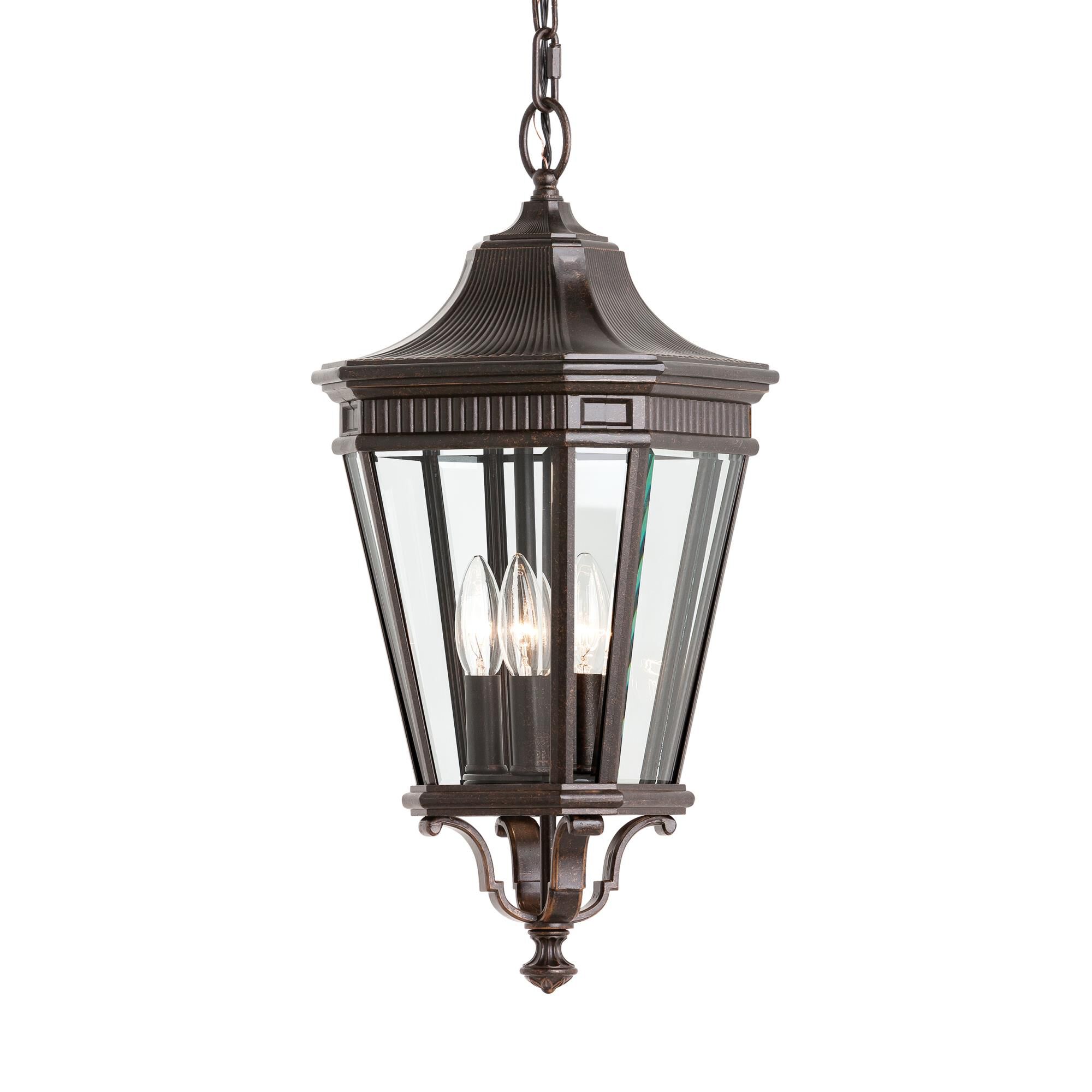Cotswold Lane 21 Inch Tall 3 Light Outdoor Hanging Lantern by Generation Lighting