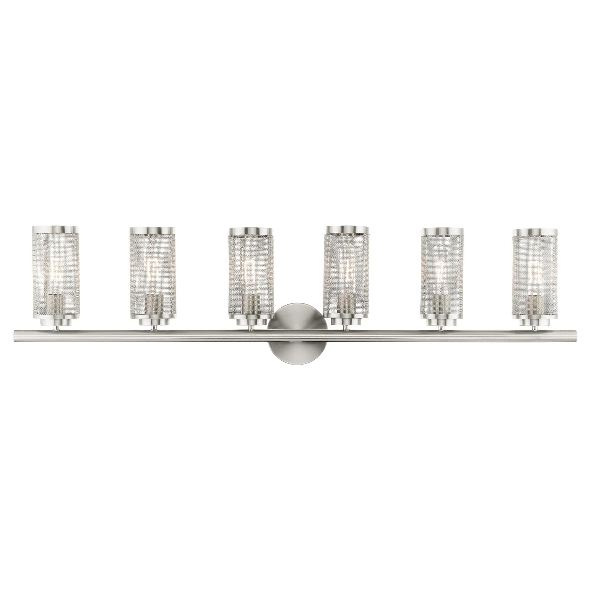 Industro 44 Inch 6 Light Bath Vanity Light by Livex Lighting