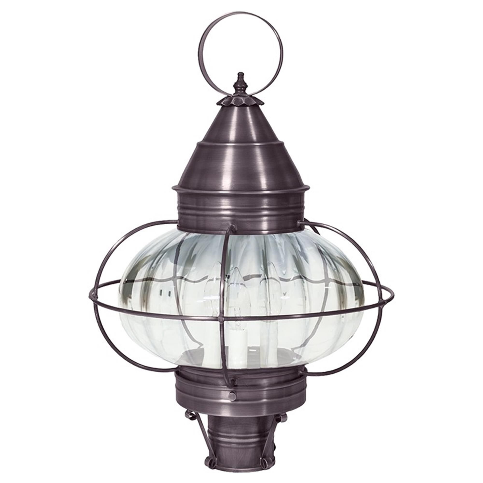 Onion 22 Inch 3 Light Outdoor Post Lamp,