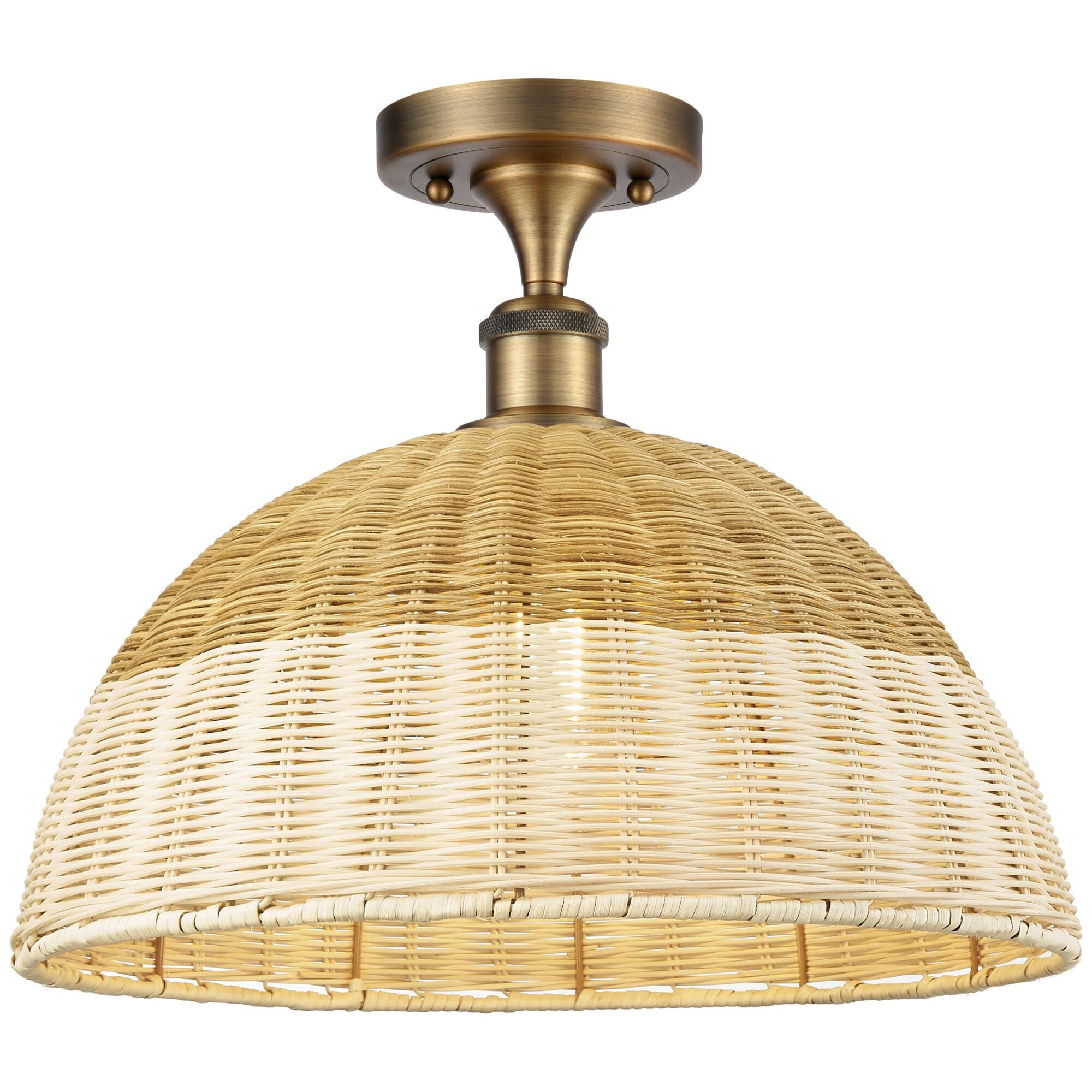 Bruno Marashlian Bristol Natural II Semi Flush Mount by Innovations Lighting