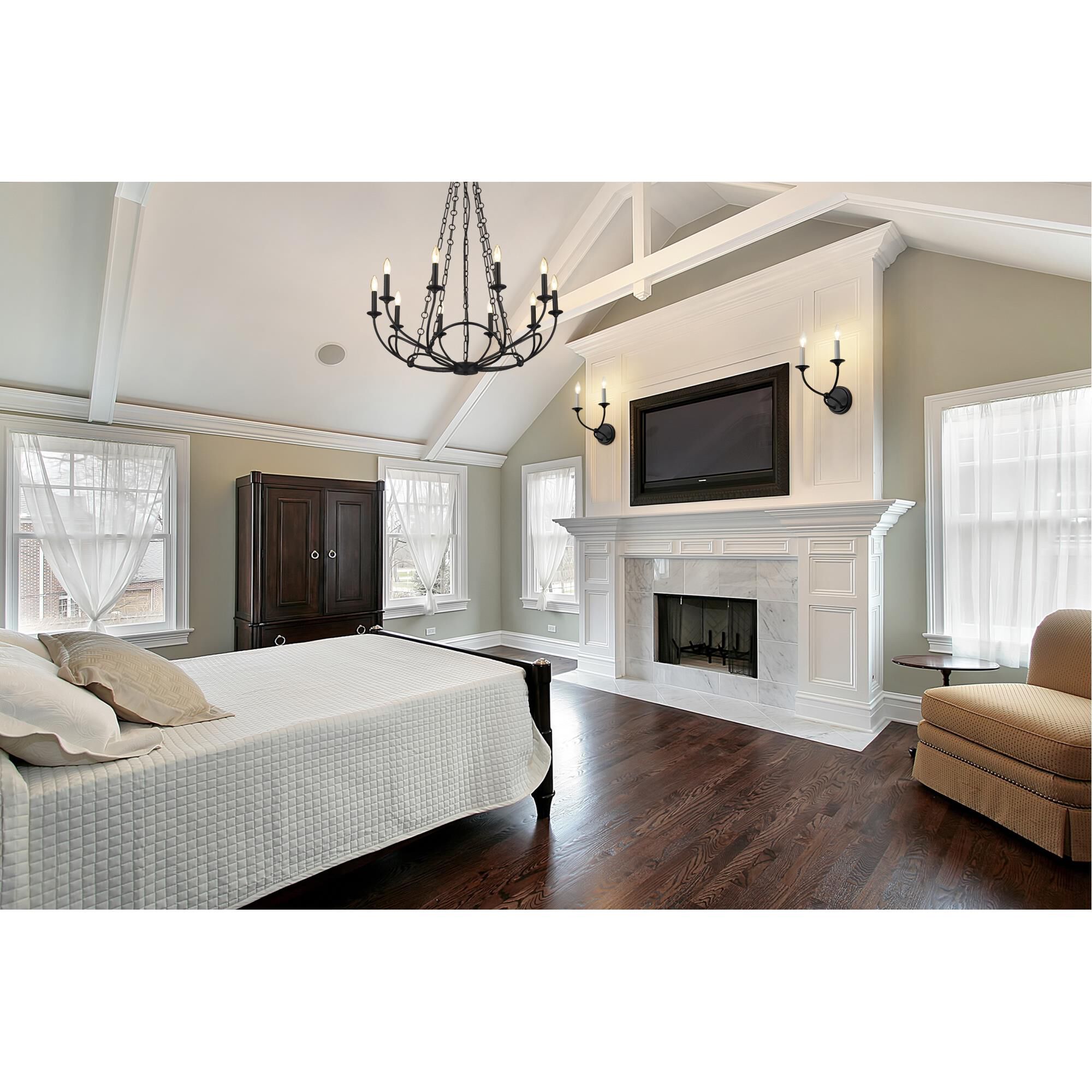 Arabella 33 Inch 10 Light Chandelier by Z-Lite