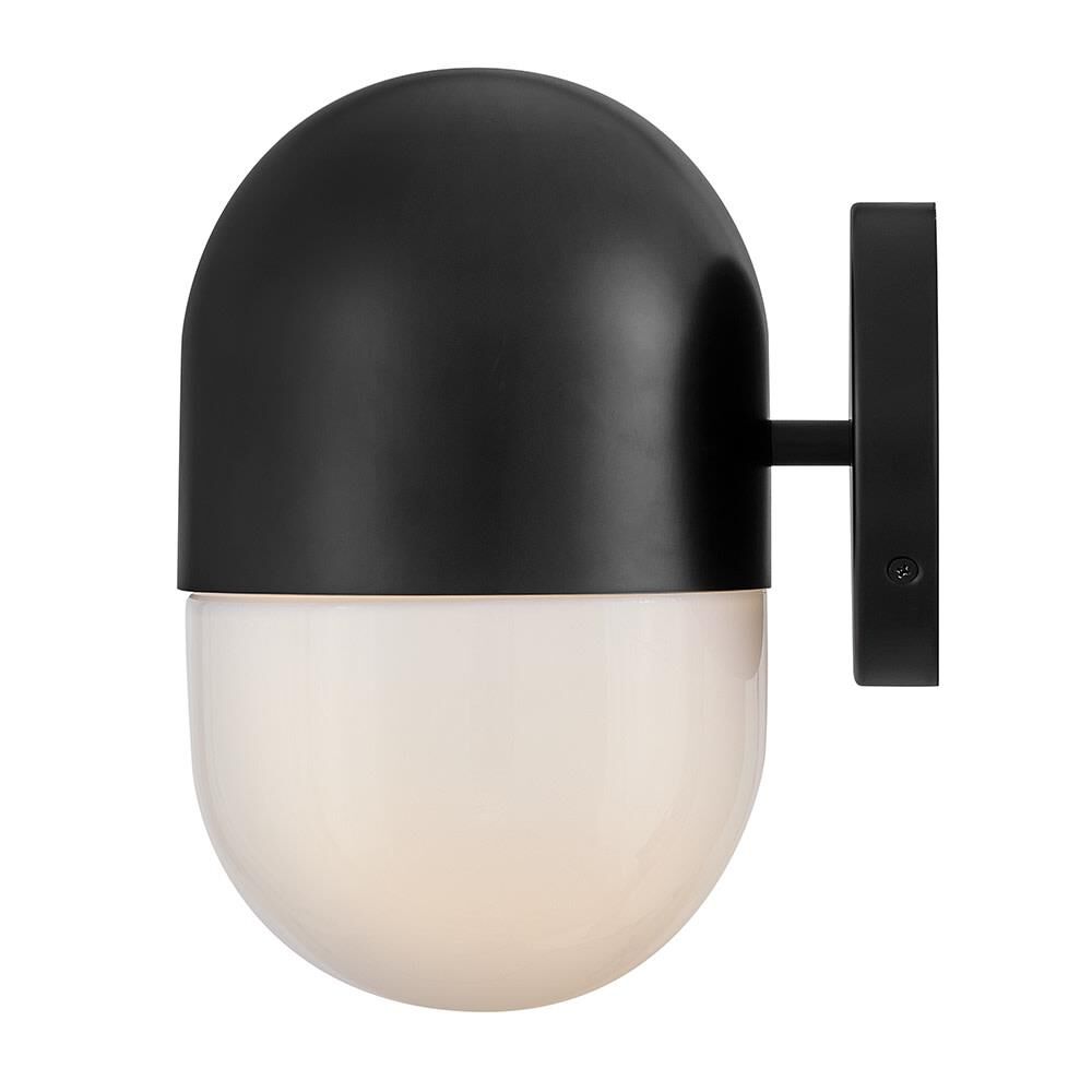 Shown in Black finish and Cased Opal glass