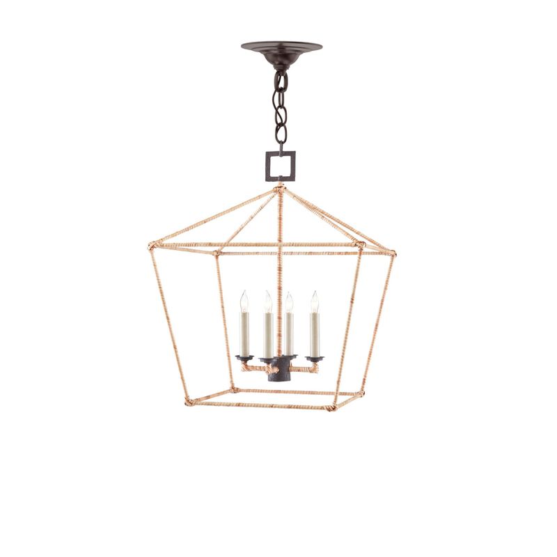 Denison 18 Inch Cage Pendant by Currey and Company