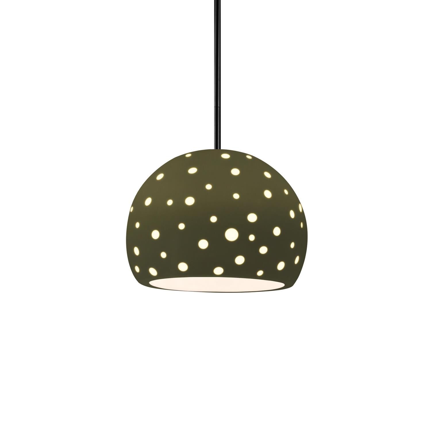 Perforated Globe 7 Inch Mini Pendant by Justice Design Group