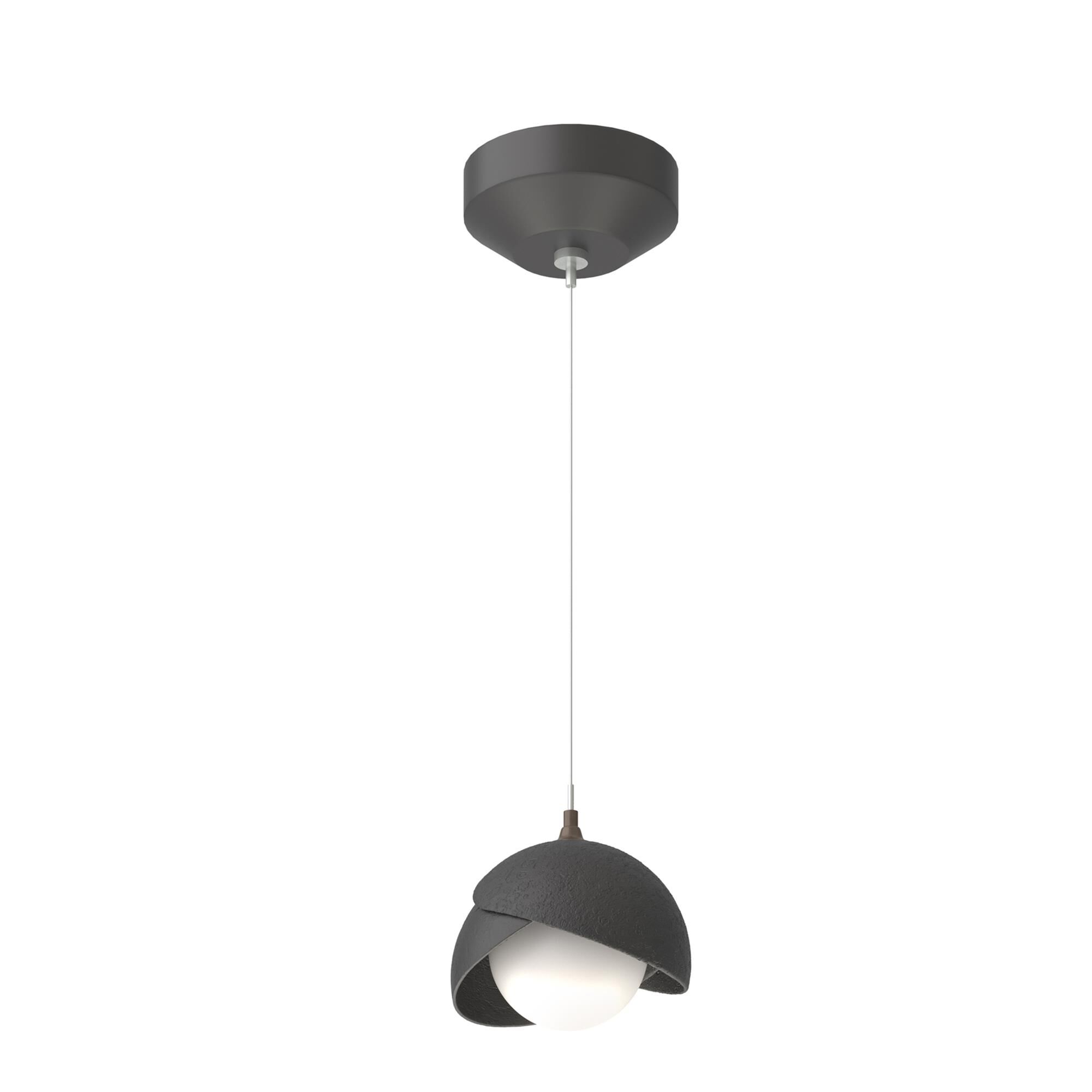 Shown in Black finish and Opal glass and Black  accent