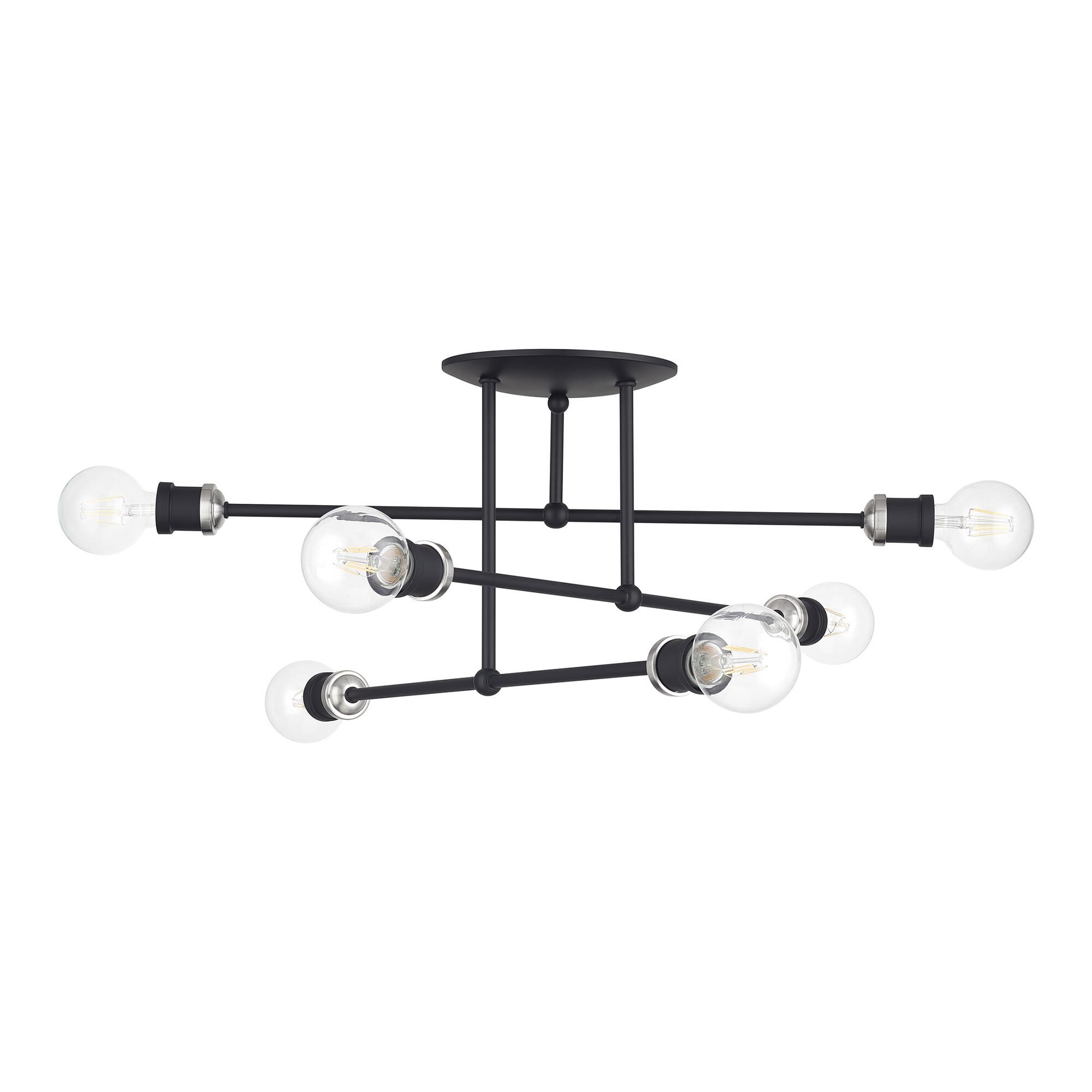 Delacroix 28 Inch Semi Flush Mount by Livex Lighting