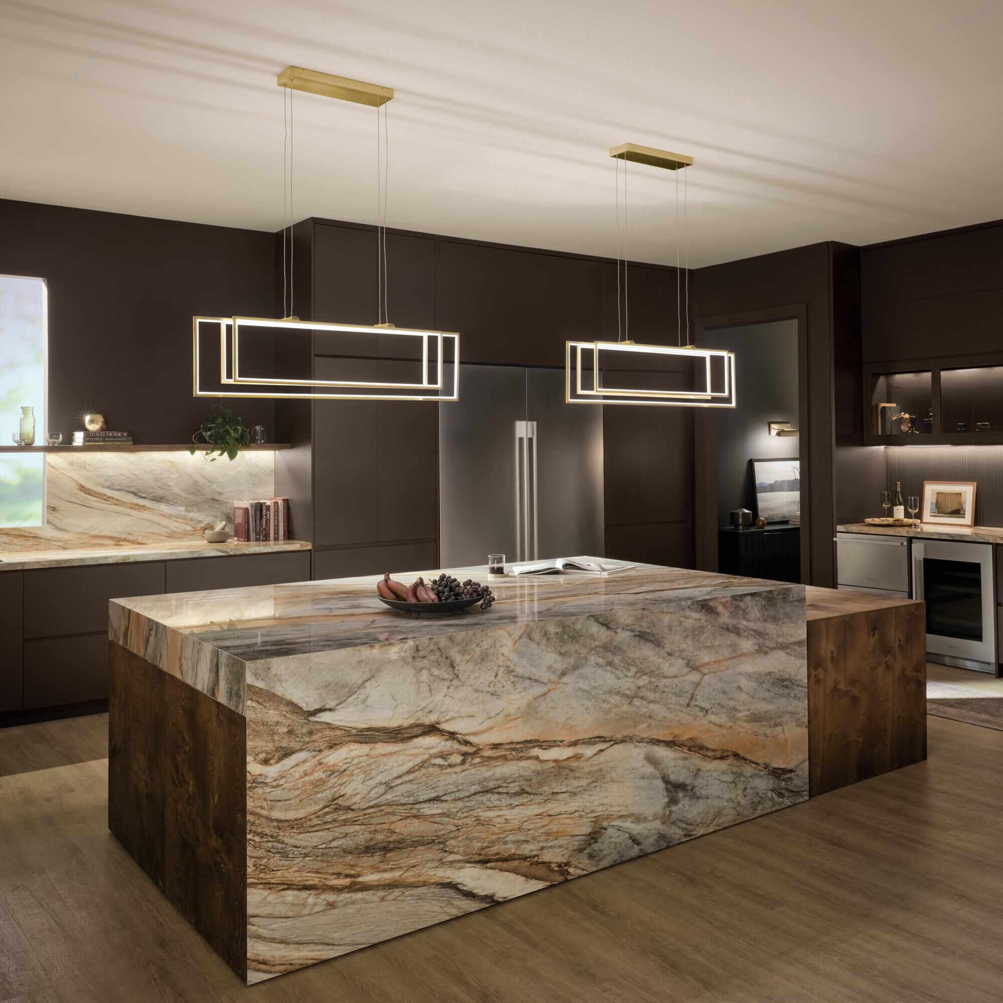 Shown in Champagne Gold finish