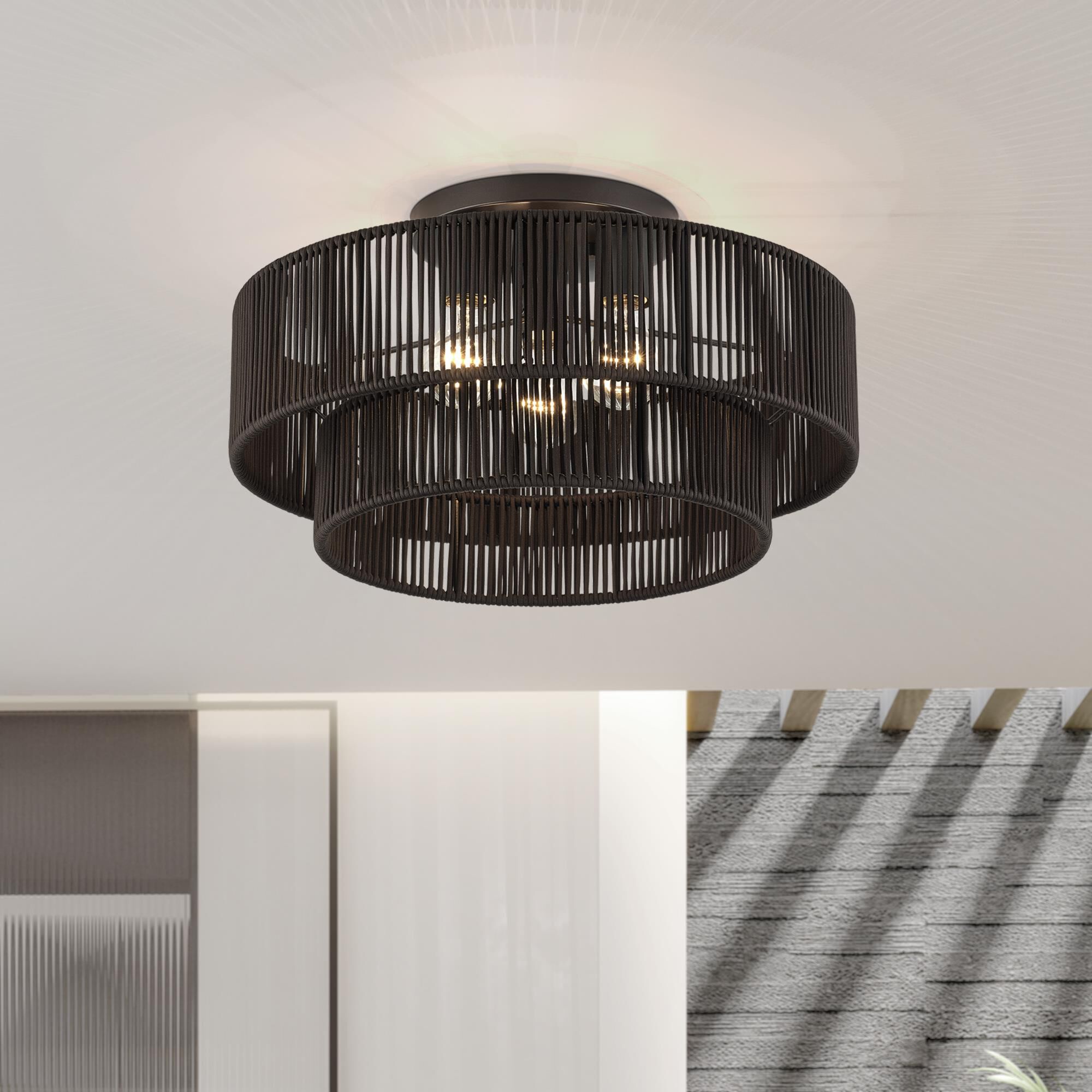 Acordia 18 Inch Semi Flush Mount by Livex Lighting