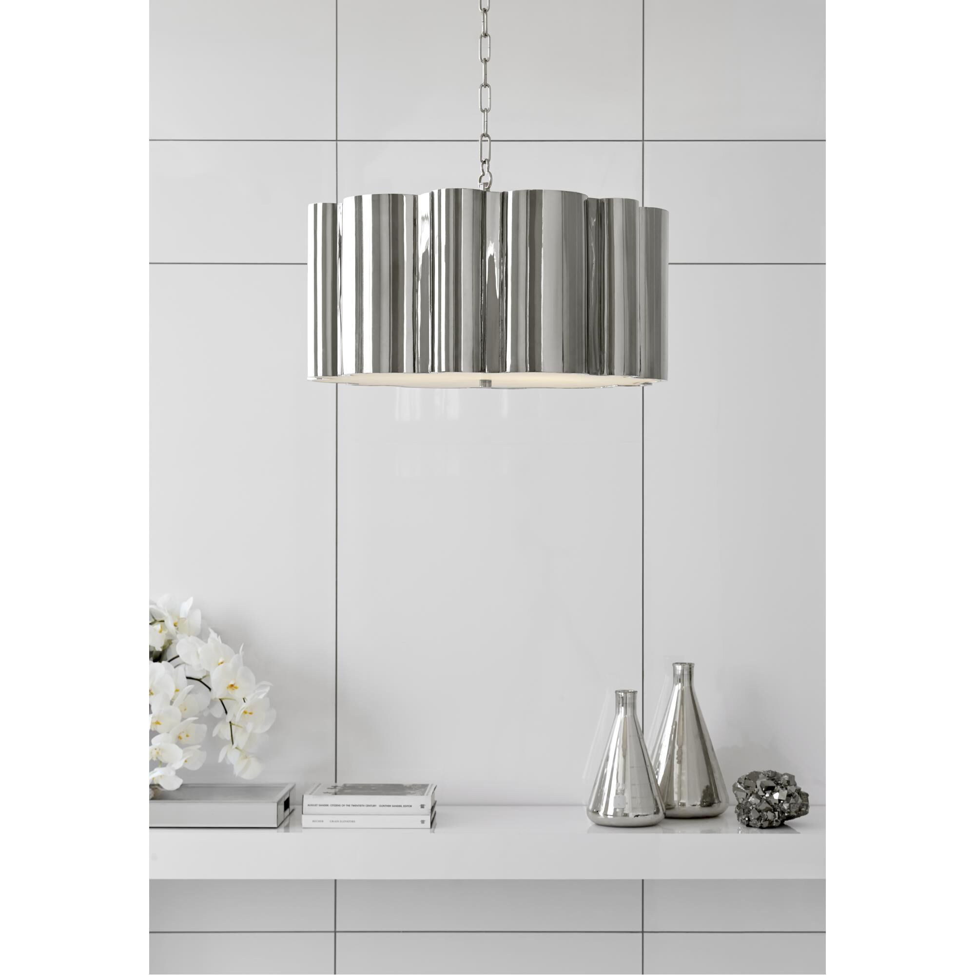 Shown in Polished Nickel finish and No Glass  glass and NO Shade  shade