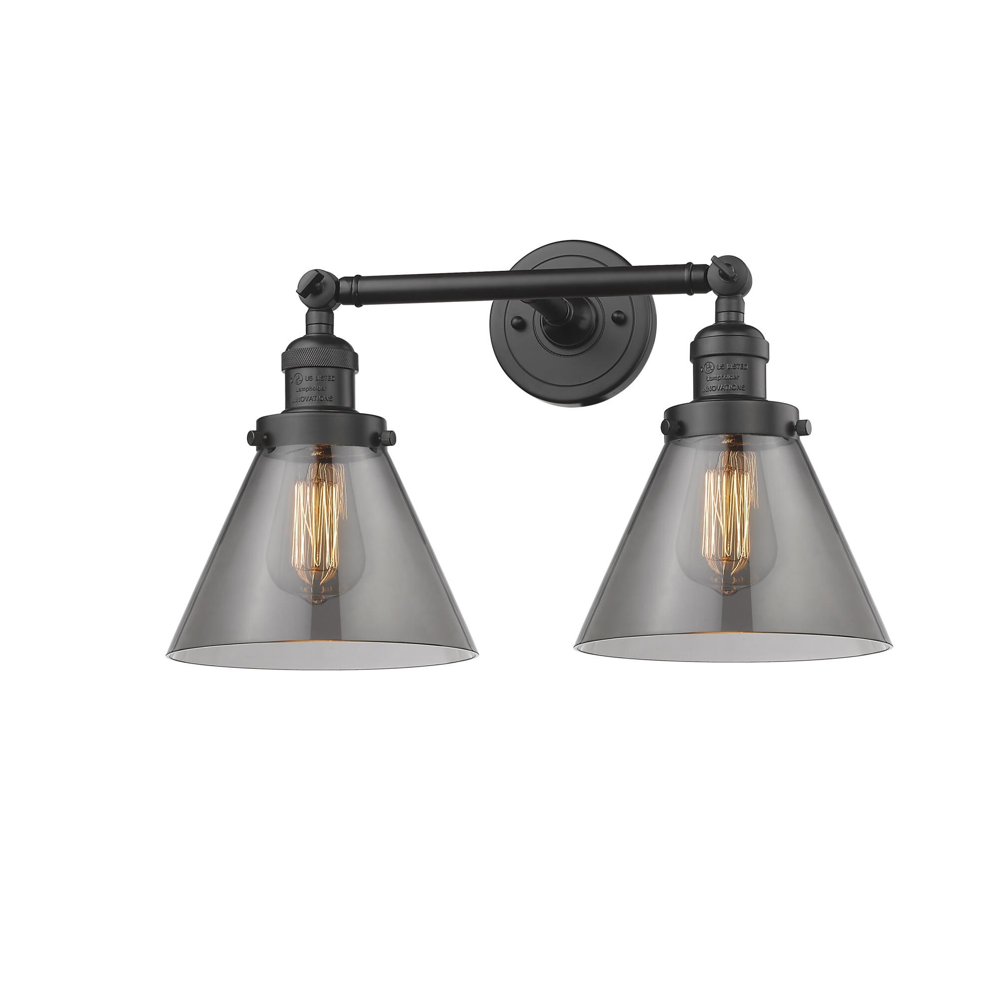 Bruno Marashlian Large Cone 18 Inch 2 Light Bath Vanity Light by Innovations Lighting