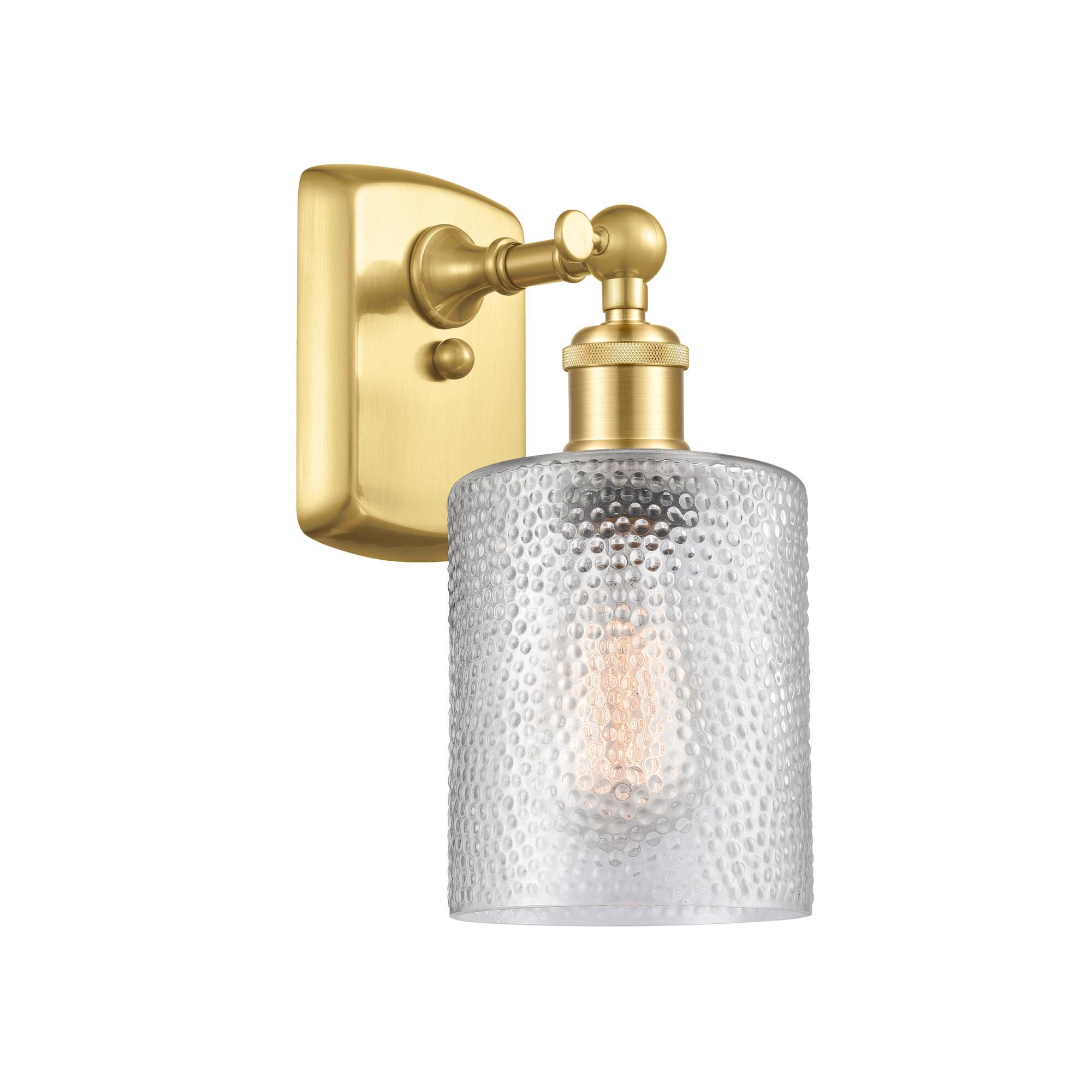 Shown in Satin Gold finish and Clear CoSGleskill glass