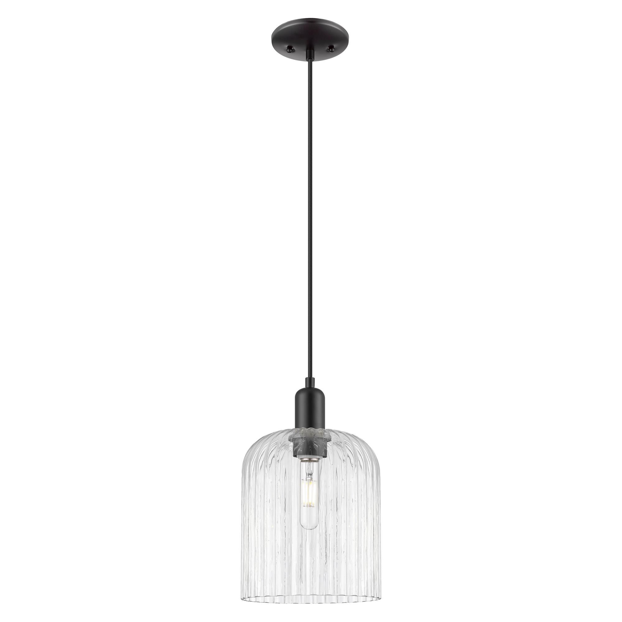 Shown in Matte Black finish and Clear glass