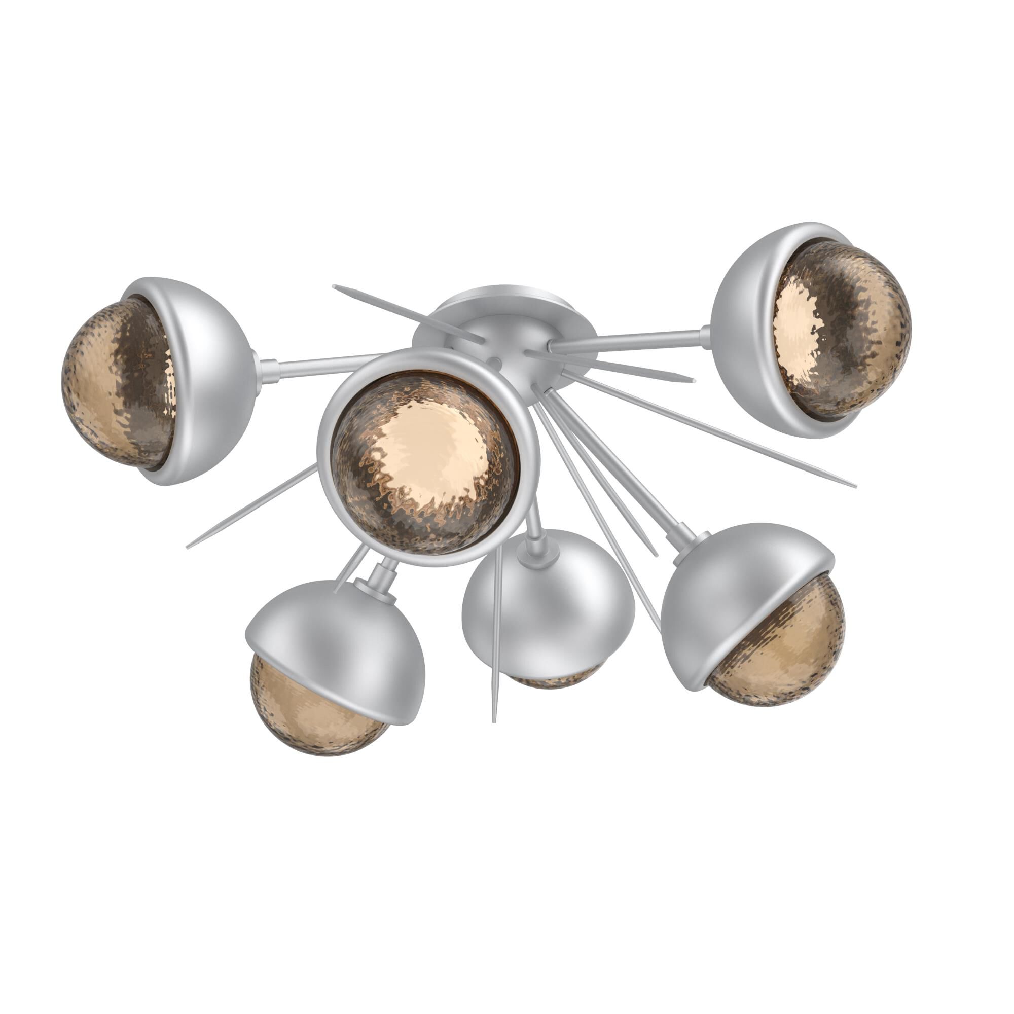 Levi Wilson Cabochon 28 Inch Semi Flush Mount by Hammerton Studio