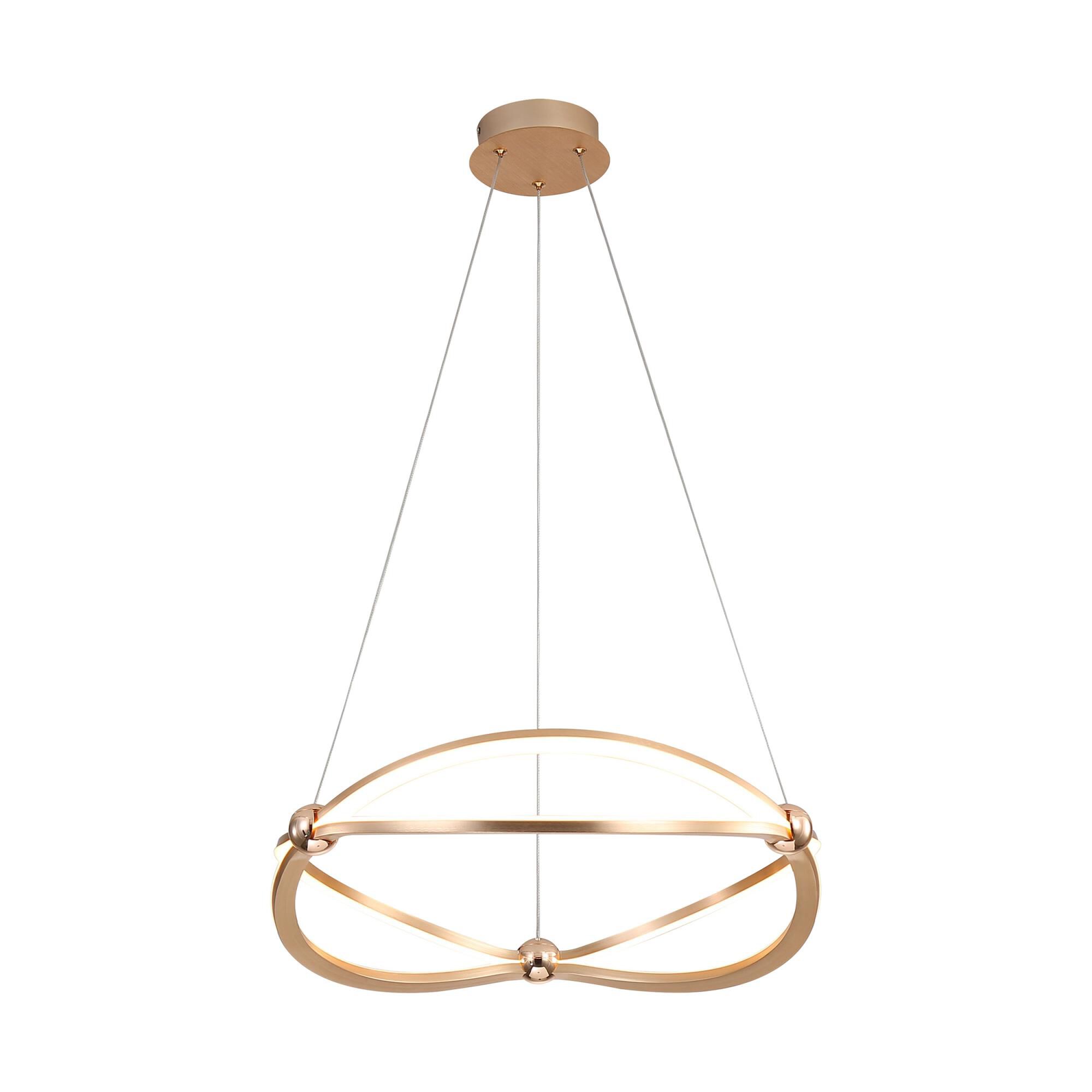 Spirale 19 Inch Mini Chandelier by Golden Lighting