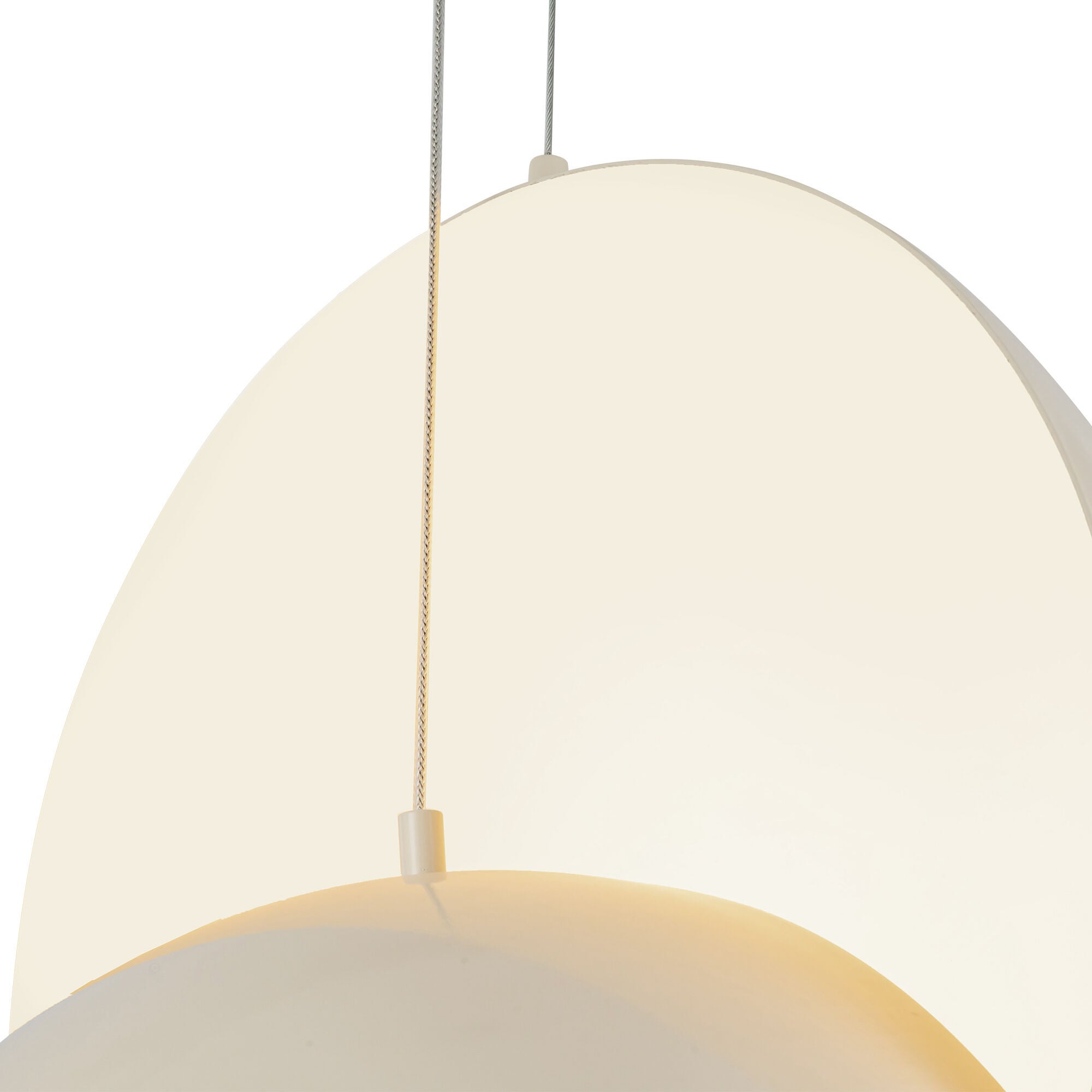 Shown in Pearl White finish and Steel shade