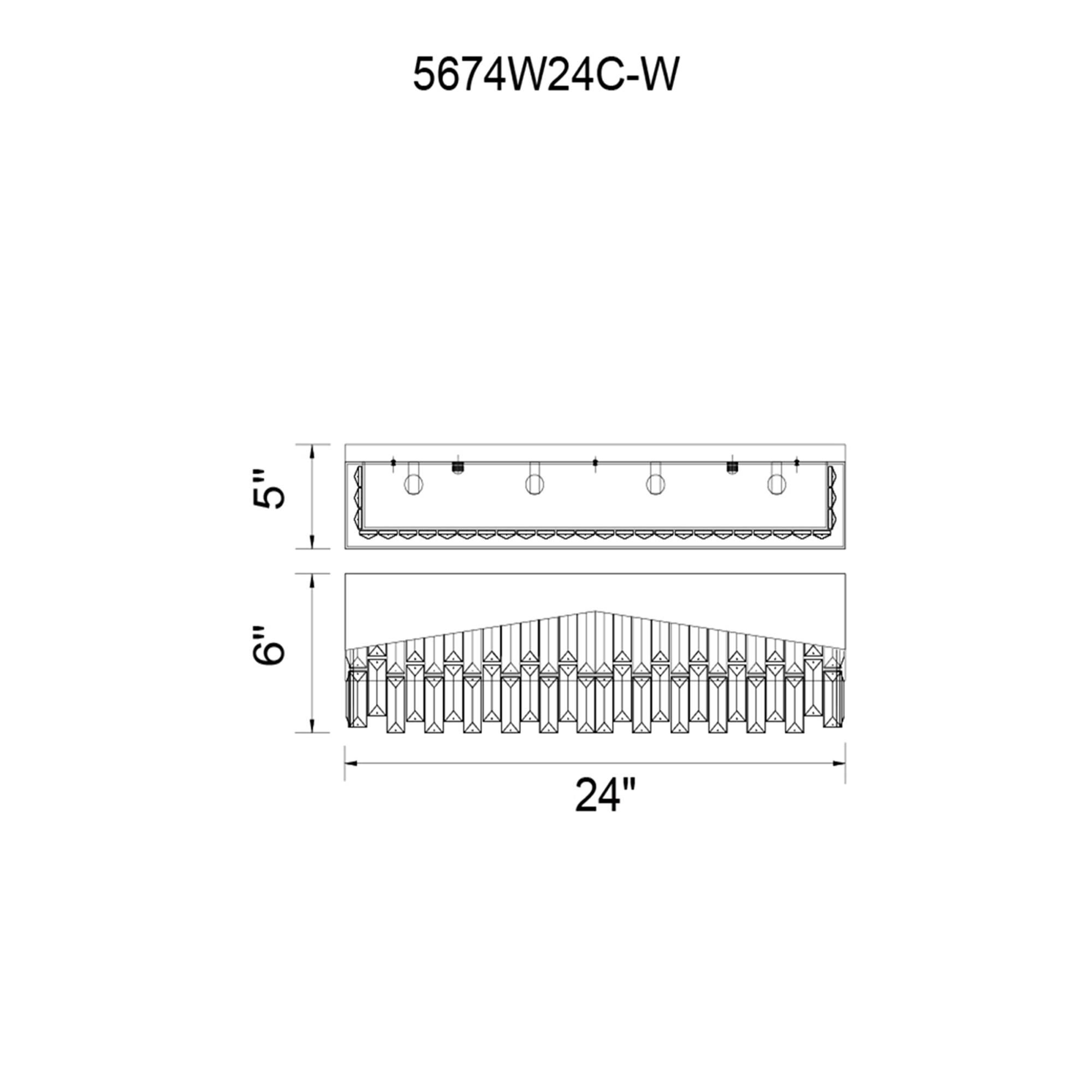 Havely 24 Inch Wall Sconce by CWI Lighting