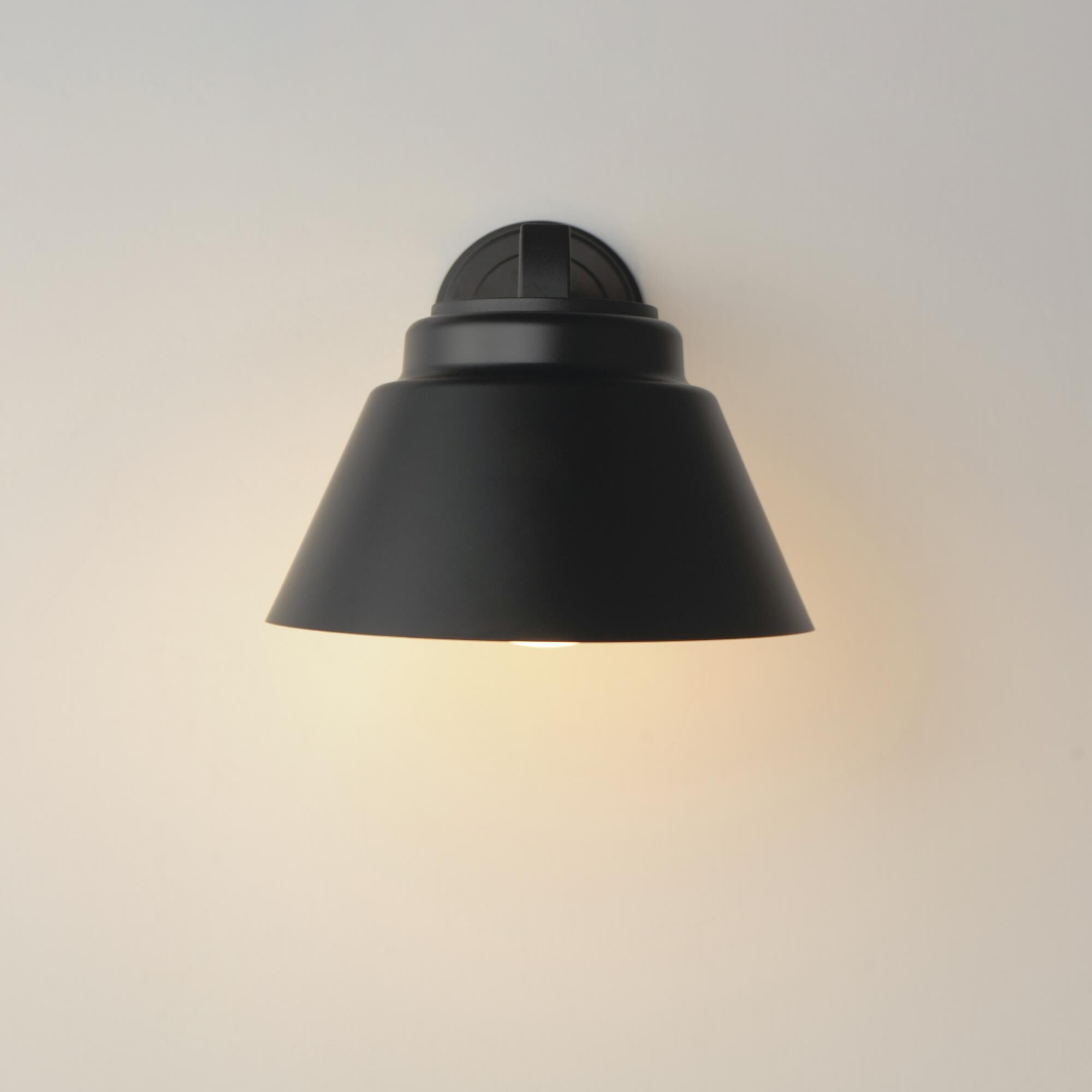 Shown in Black finish and Satin White glass and Polycarbonate, Glass shade