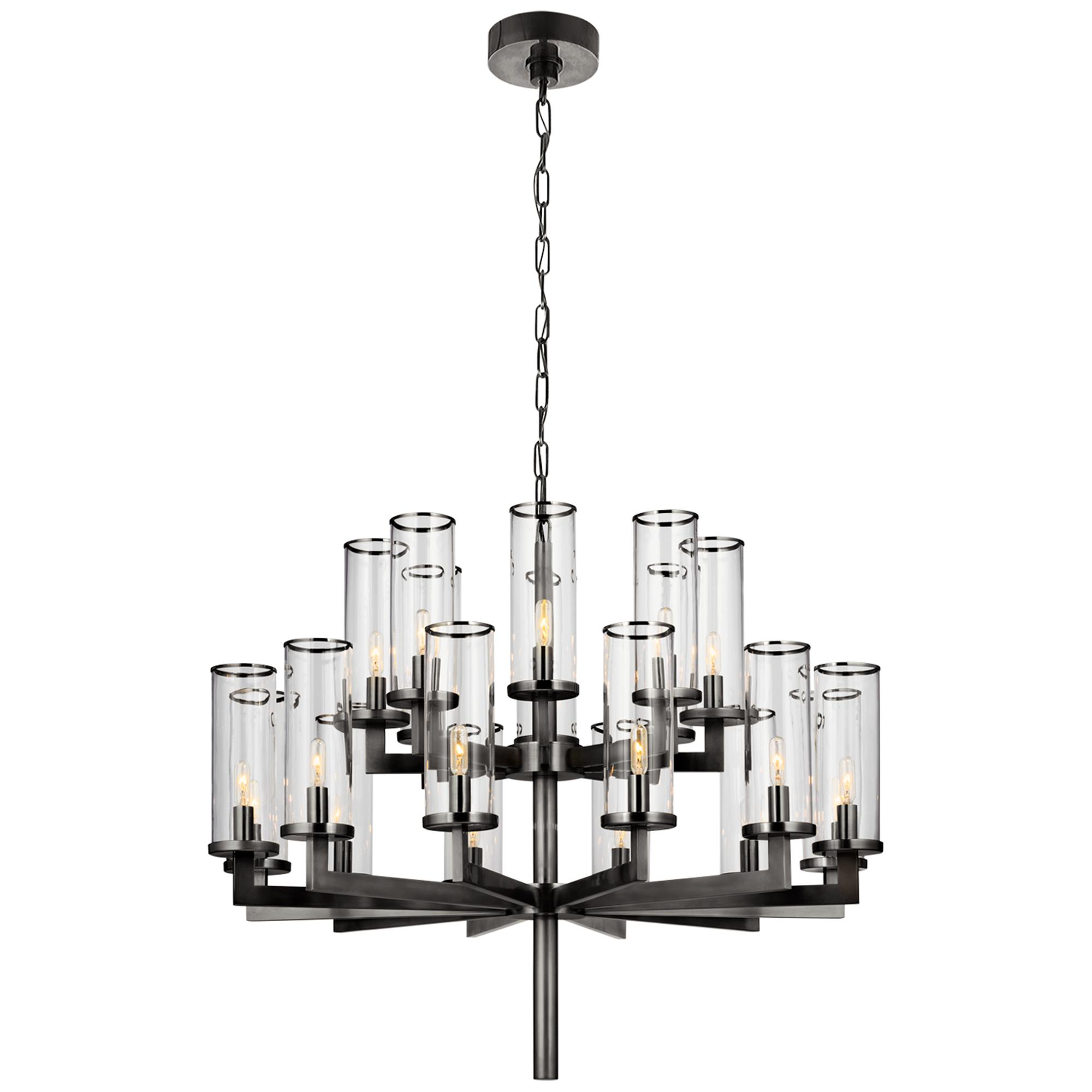 Shown in Bronze finish and Clear glass