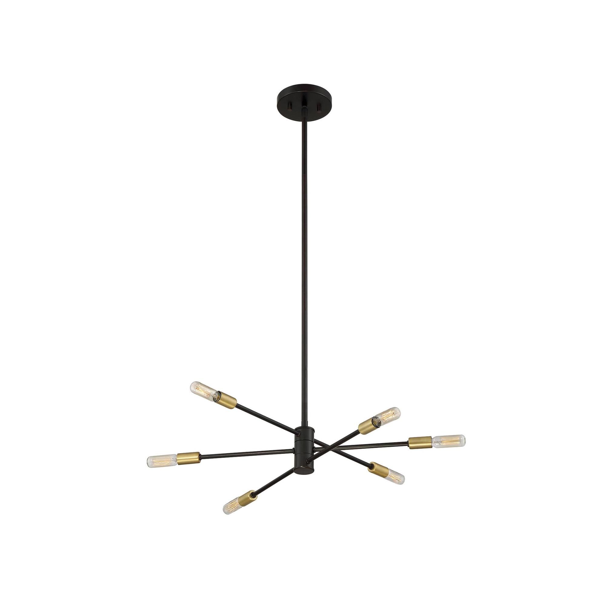 Lyrique 21 Inch 6 Light Mini Chandelier by Savoy House