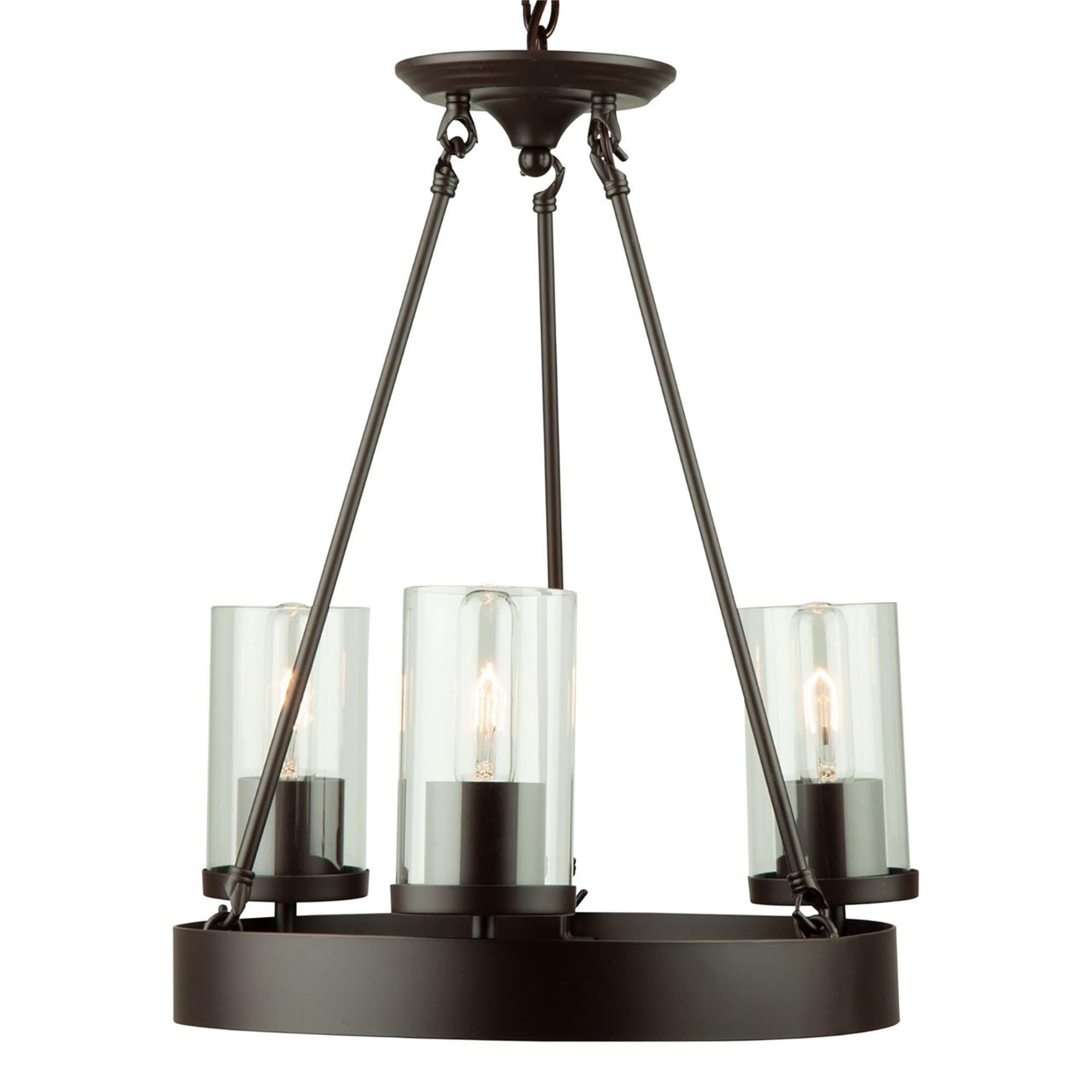 Menlo Park 17 Inch 3 Light Mini Chandelier,