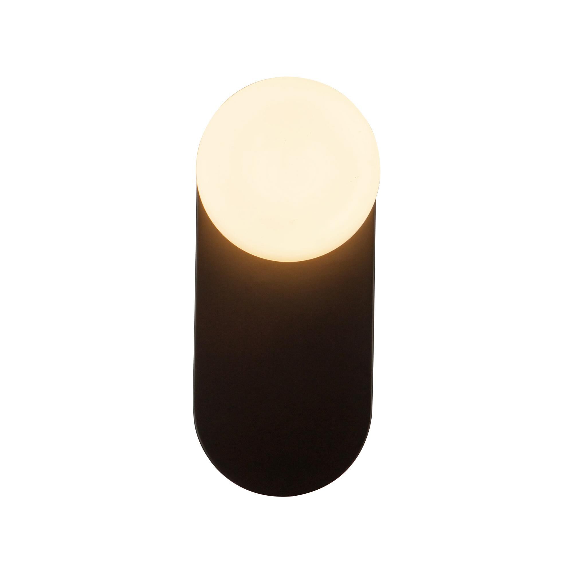 Shown in Matte Black finish and Opal glass