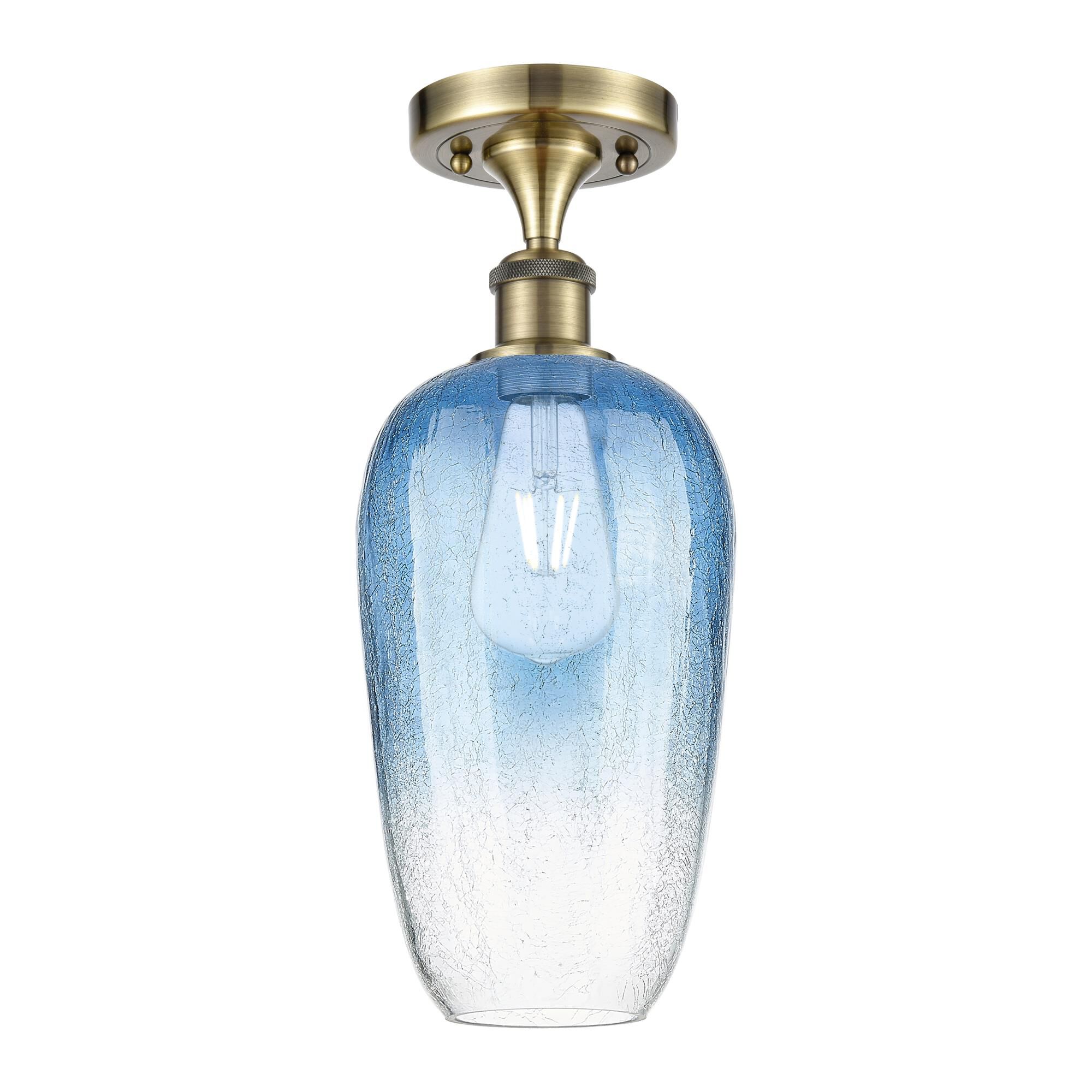 Bruno Marashlian Brookhaven Flute 7 Inch Semi Flush Mount by Innovations Lighting