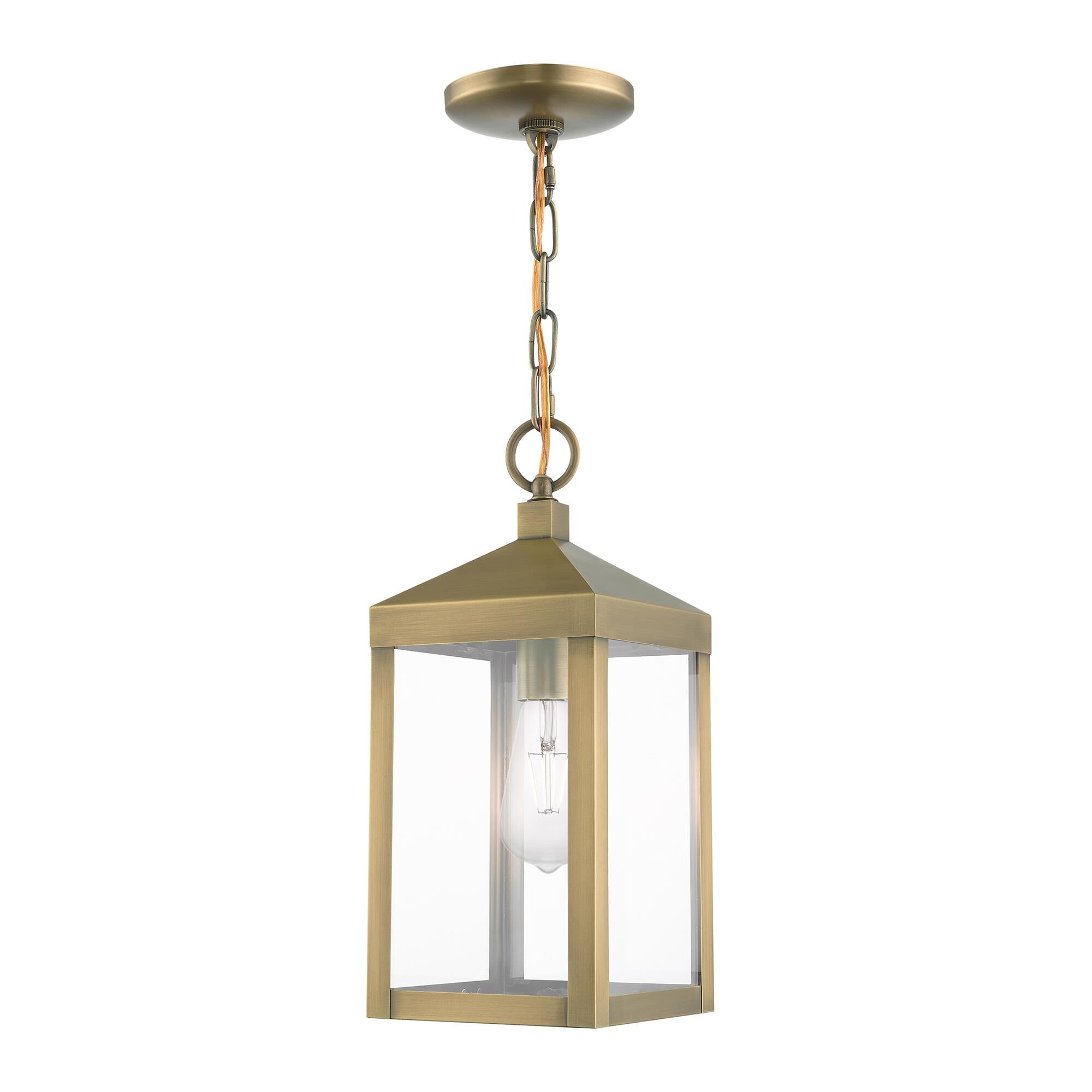 Livex Lighting Nyack 14 Inch Tall Outdoor Hanging Lantern