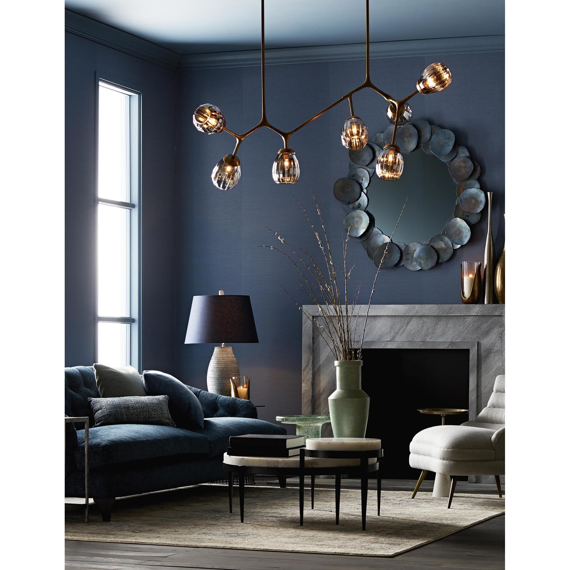 Smyth 66 Inch 7 Light Linear Suspension Light by Arteriors Home