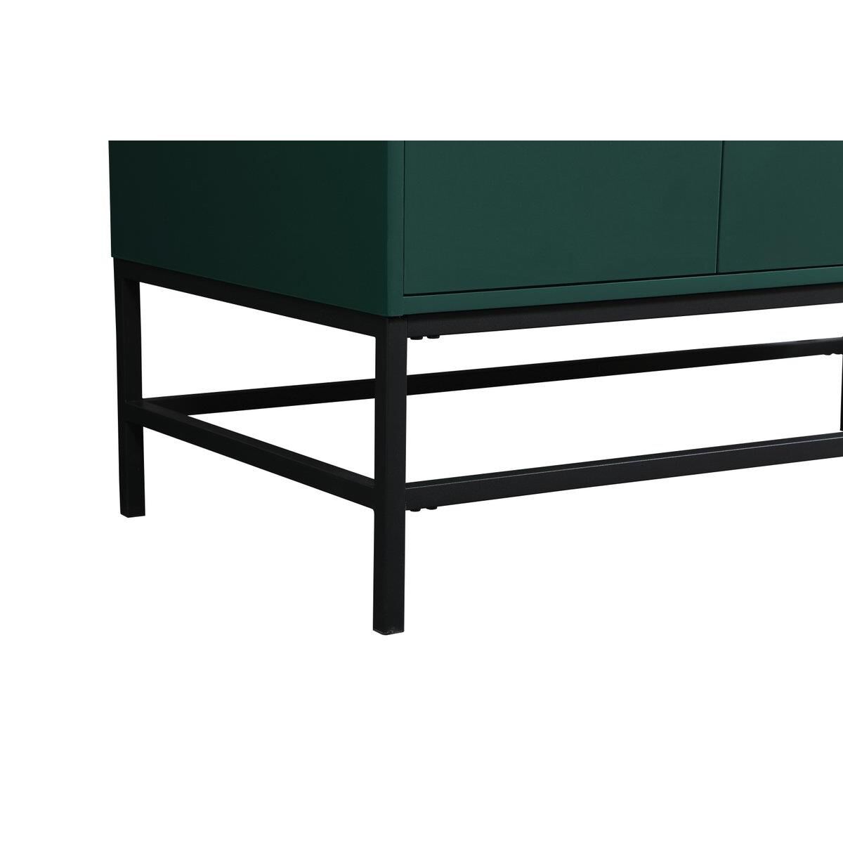 Shown in Green finish and With Backsplash accent