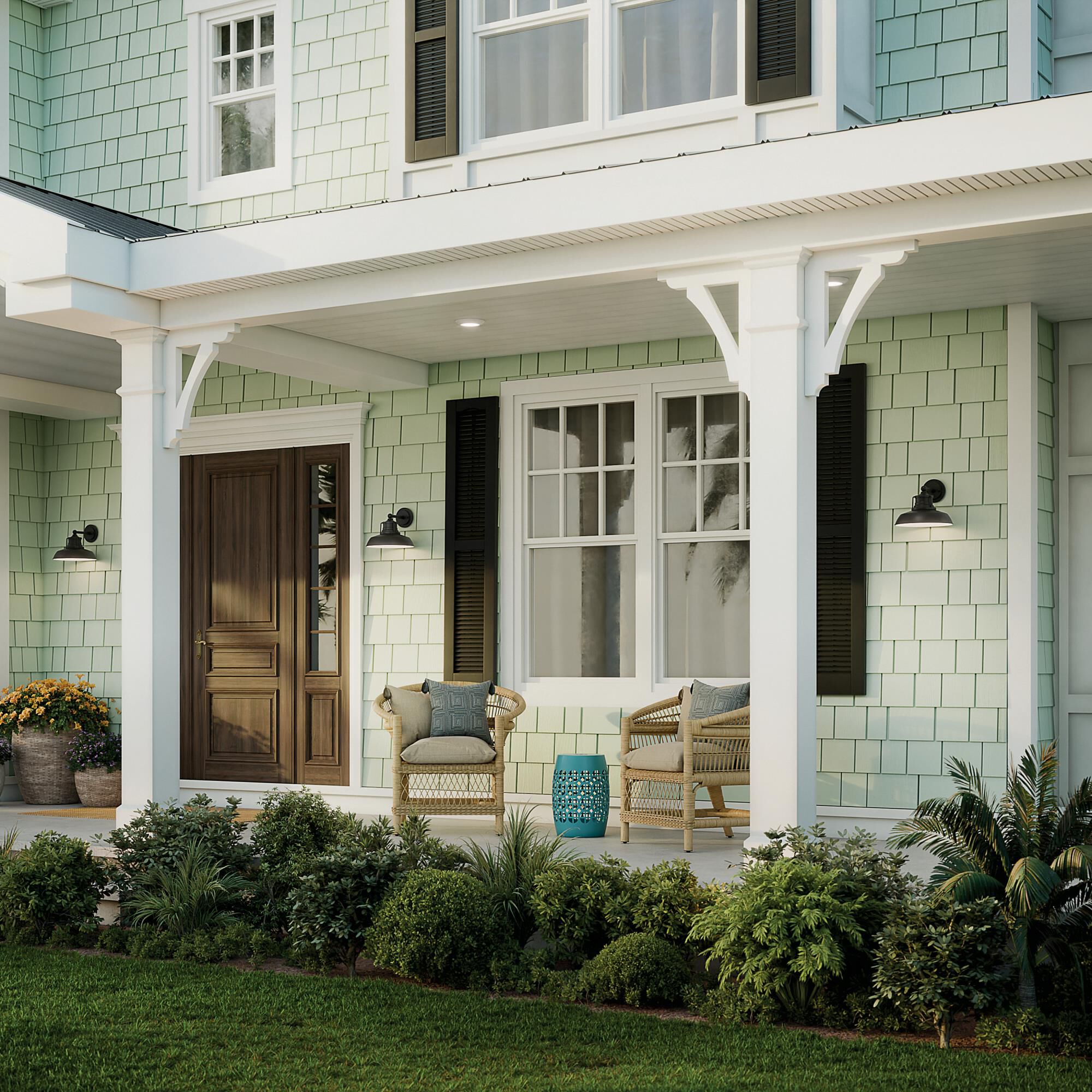 Shown in Textured Black finish and Metal shade